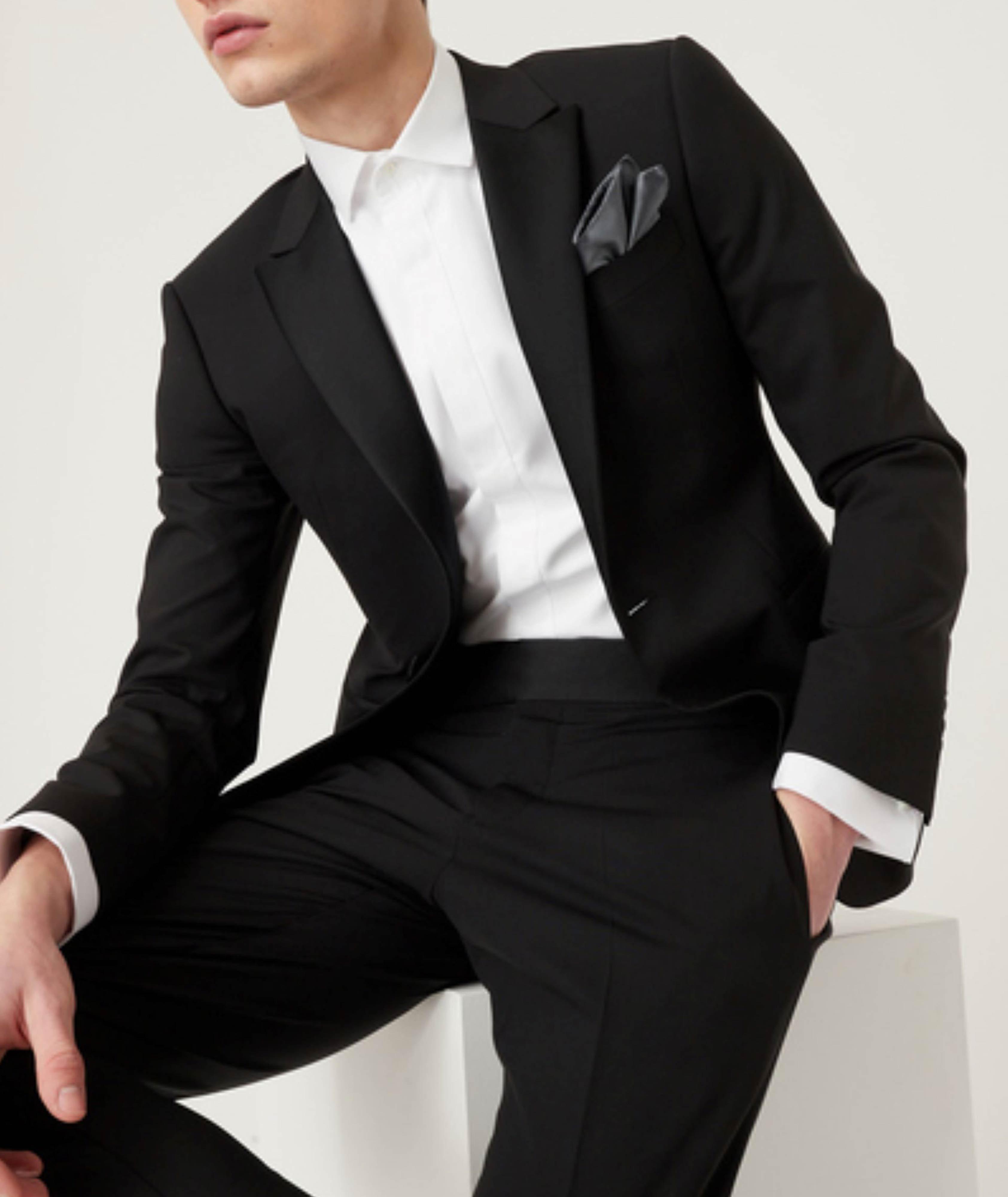 Slim-Fit Cotton Tuxedo Shirt image 4