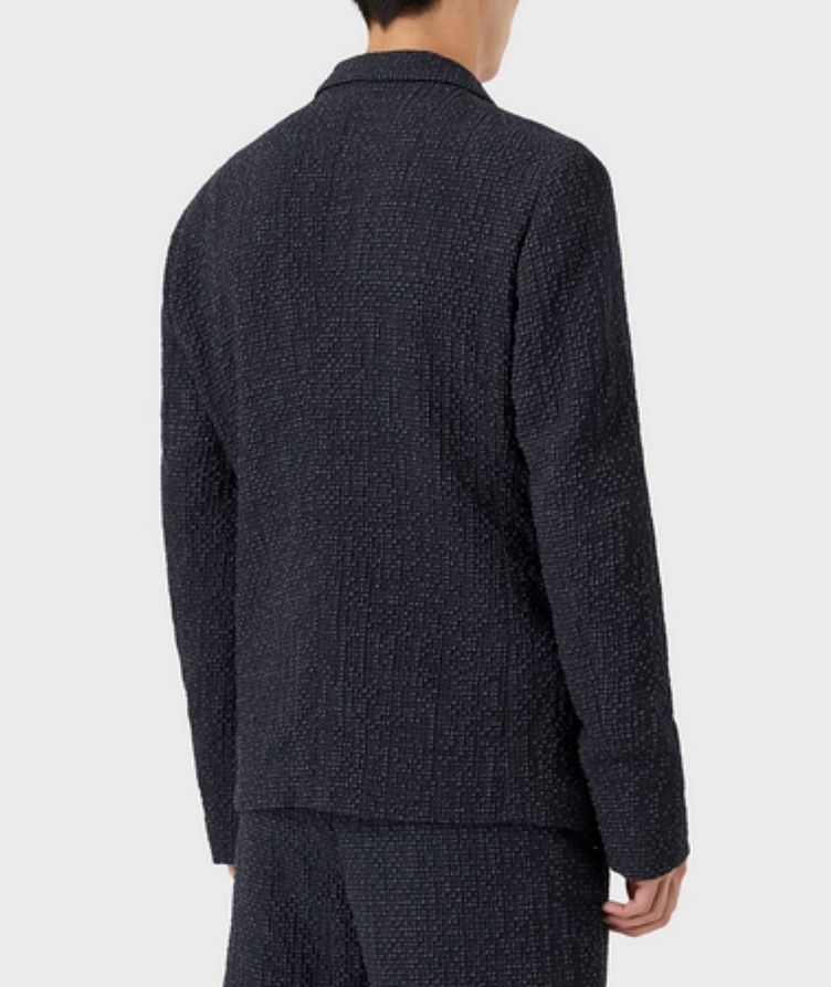 Single-Breasted Seersucker Wool Sports Jacket image 2