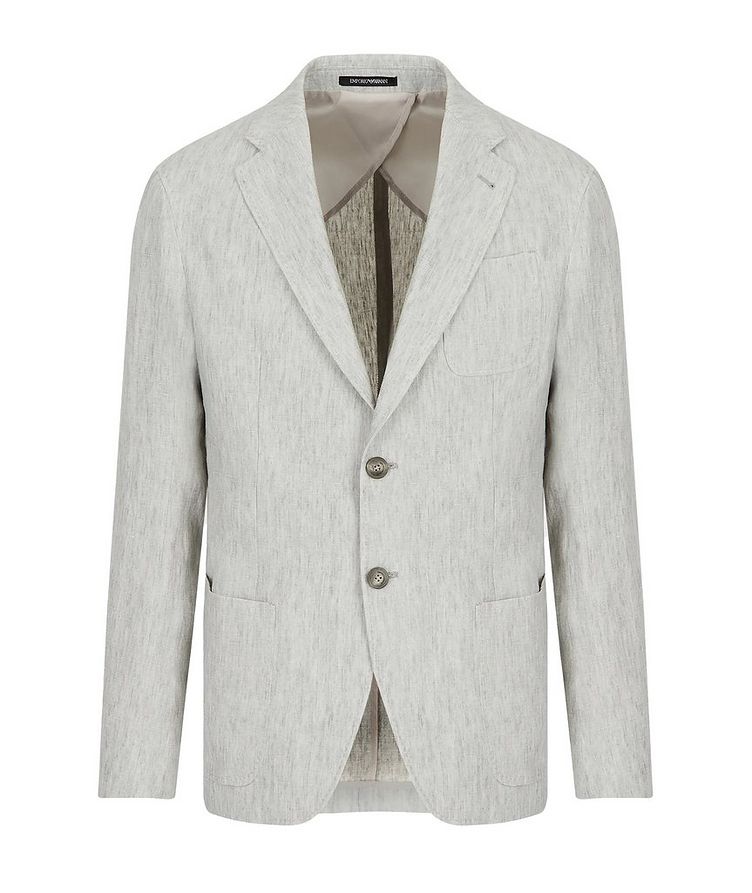 Faded Linen Single-Breasted Jacket image 0
