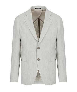 Emporio Armani Faded Linen Single-Breasted Jacket