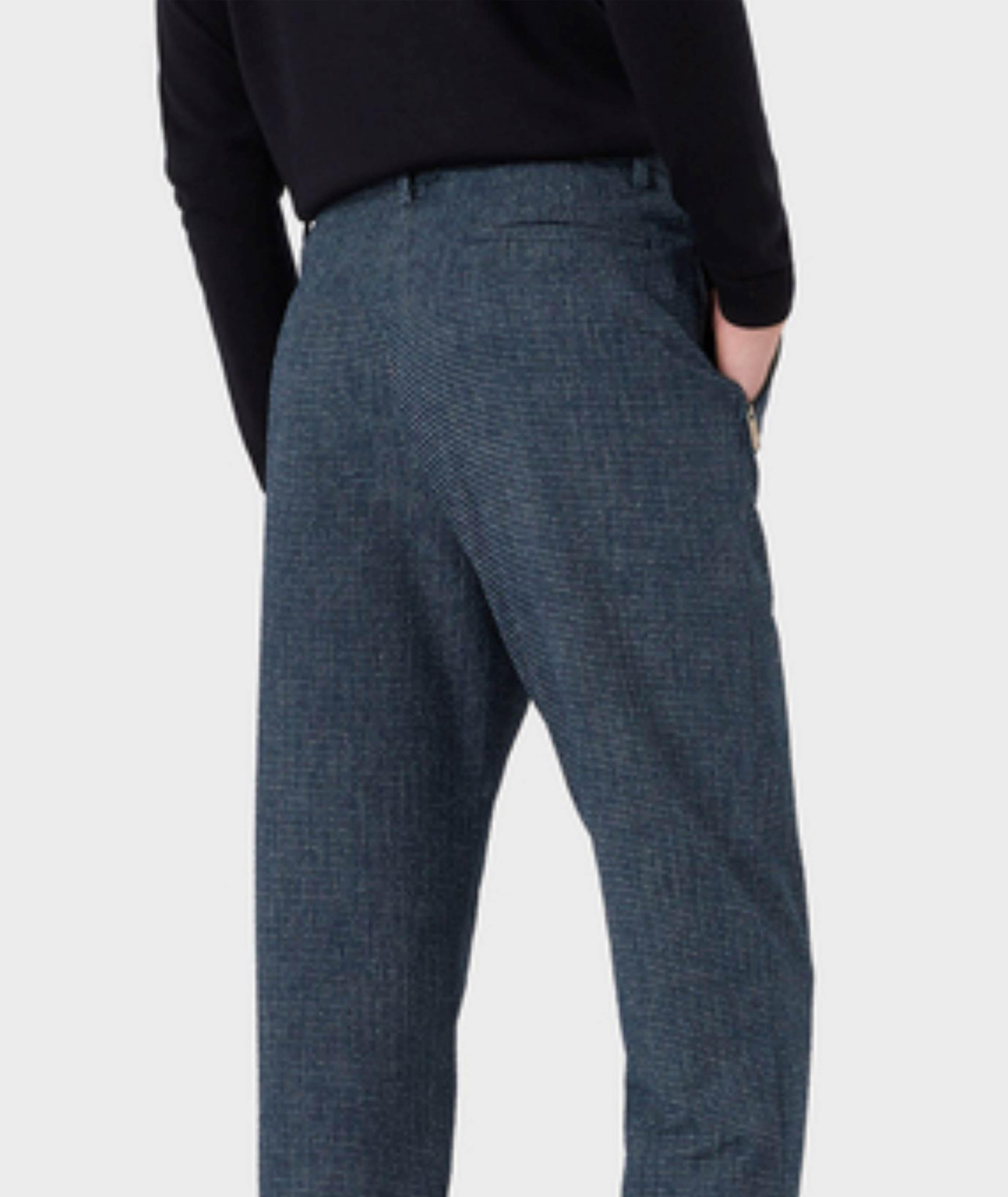 Micro-checked Technical Seersucker Trousers image 2