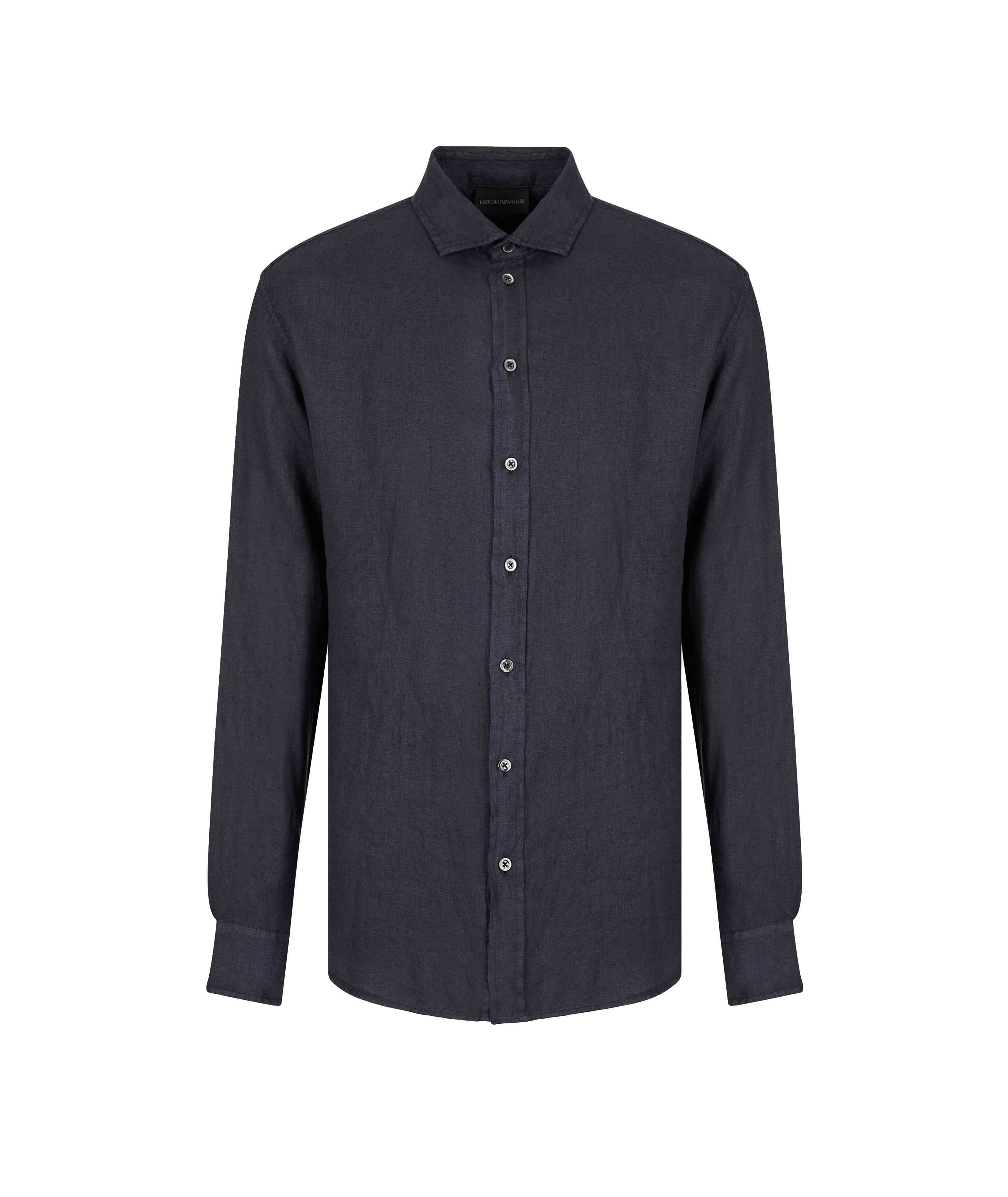 Chemise en lin de coupe moderne image 0