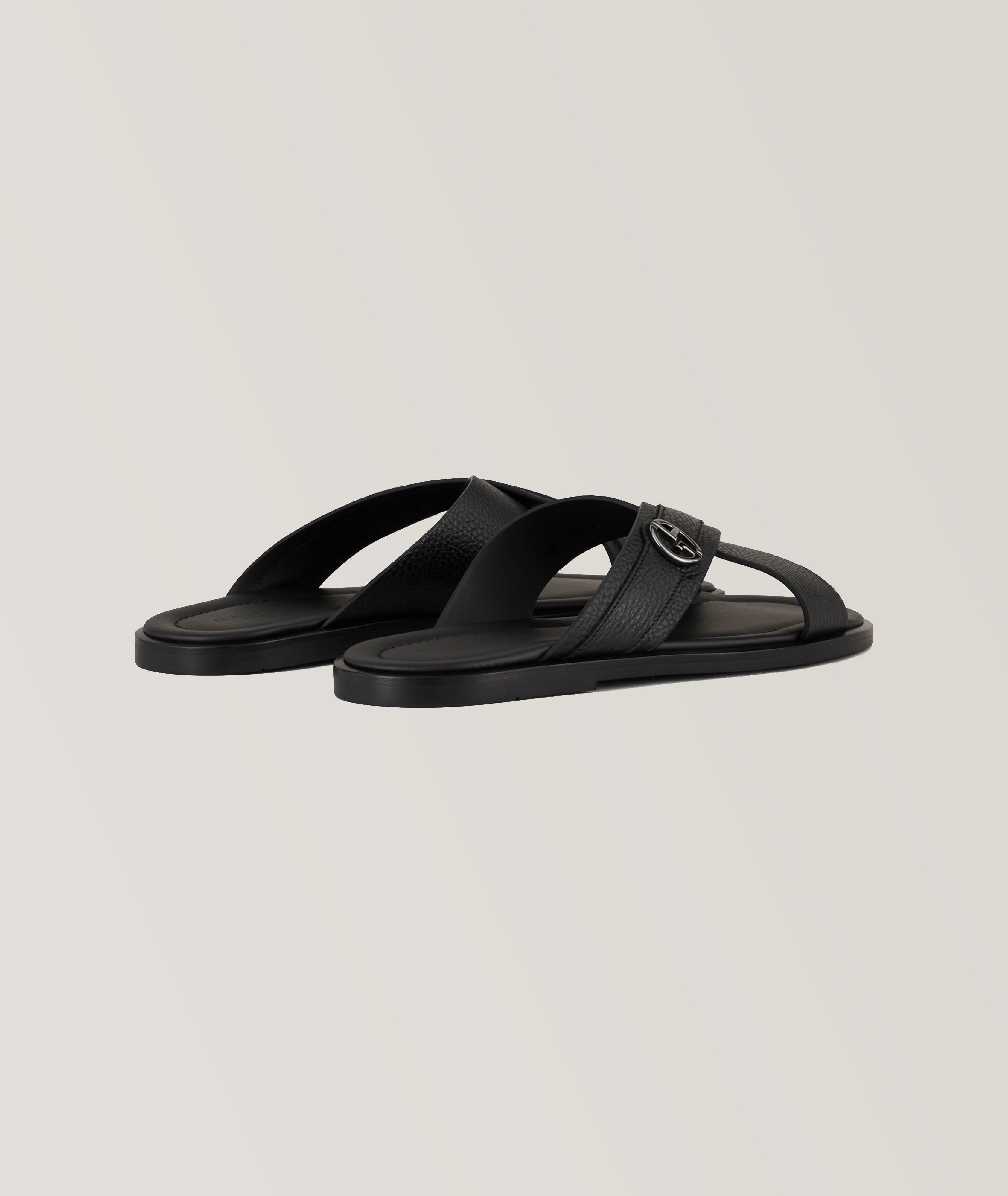 Wide Width, Elastic Crisscross Strap Sandal - Italian Shoemakers