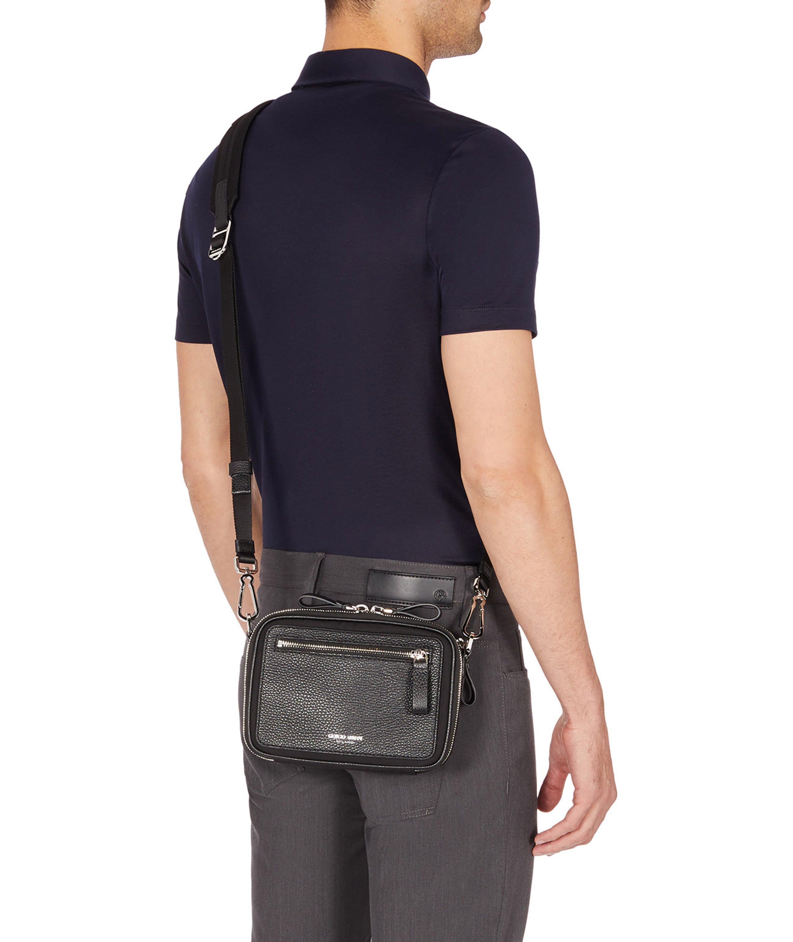 Leather & Nylon Crossbody Bag image 3