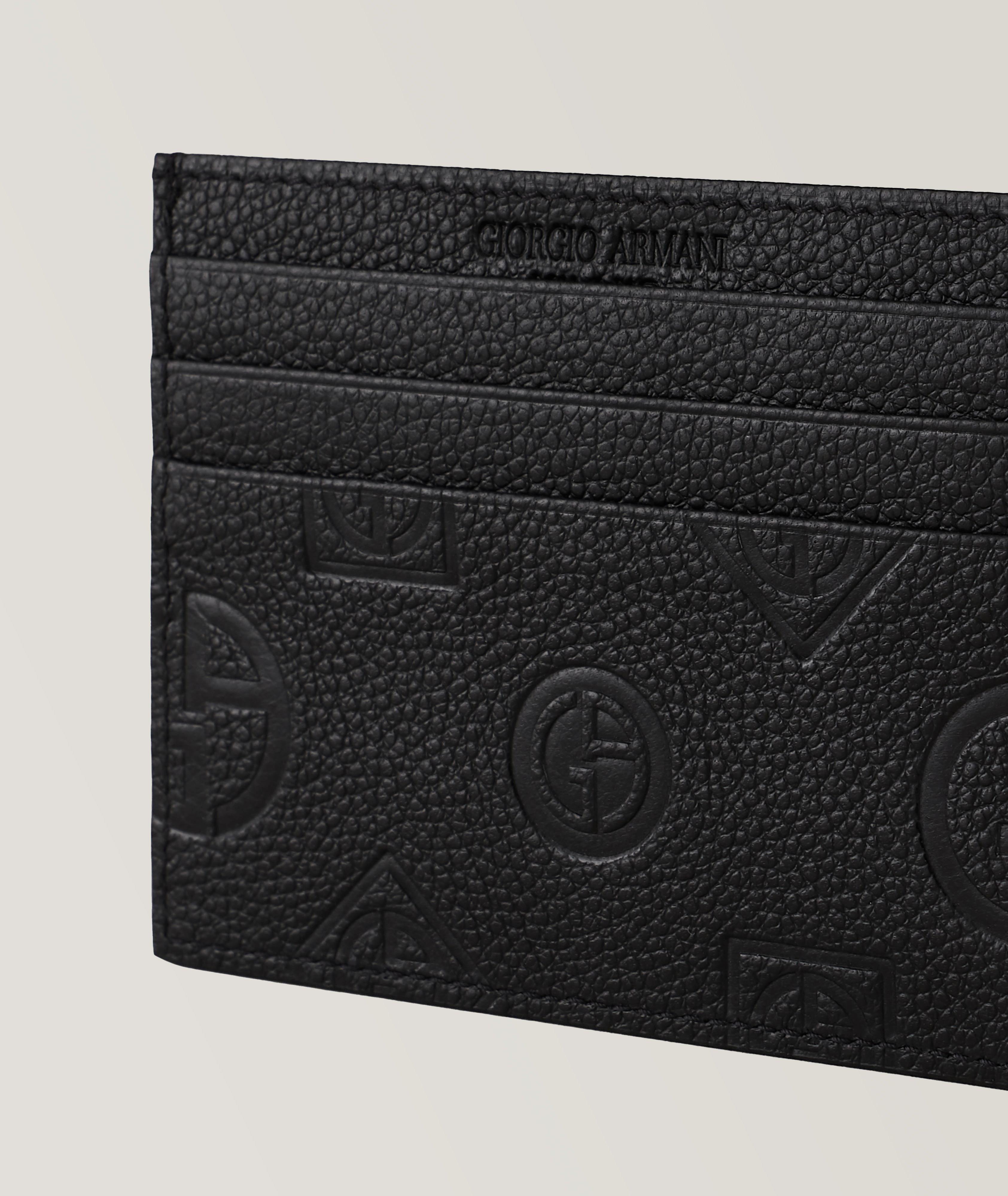 Pebbled Leather Logo Cardholder image 2