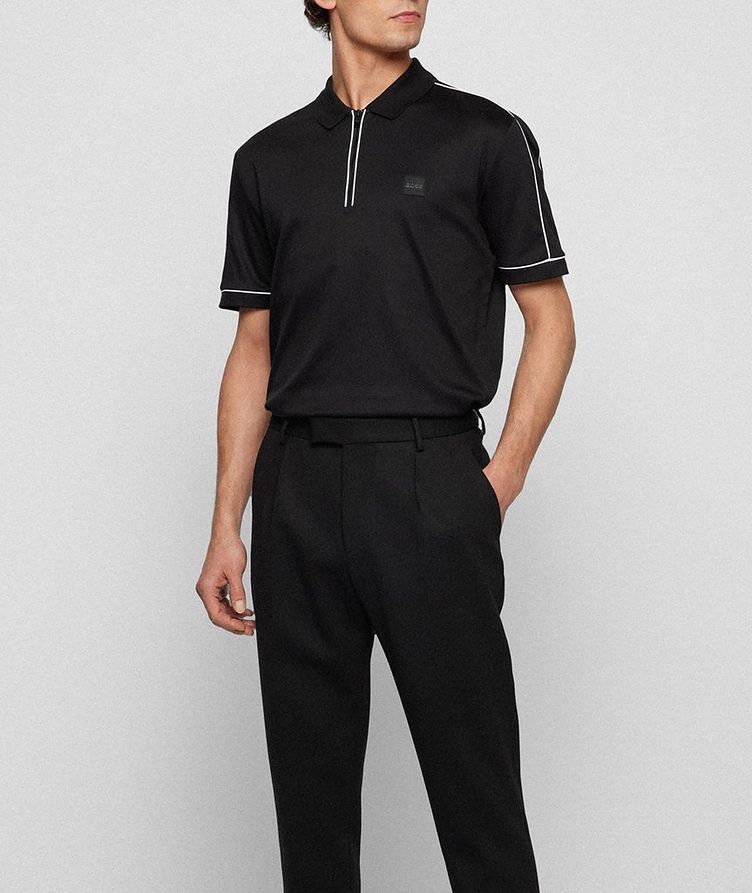 Cotton Zip-Up Polo image 4