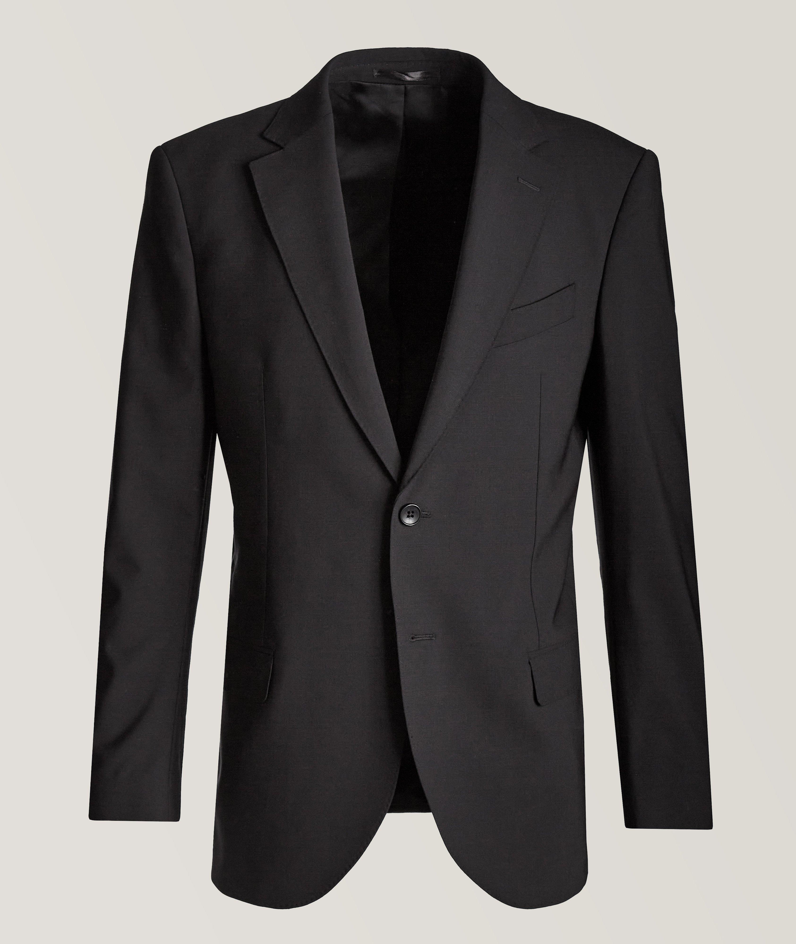 Solid Wool Three-Piece Suit image 0