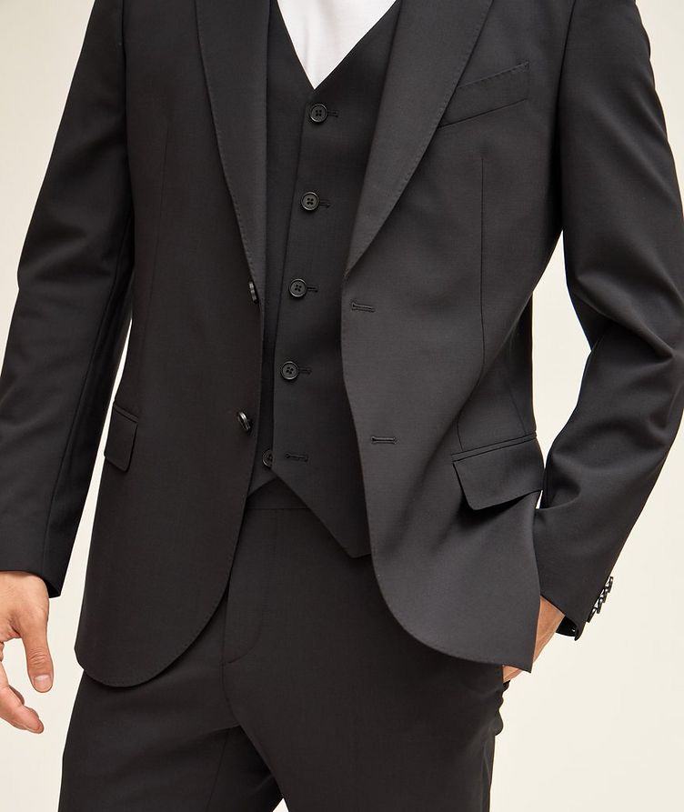 Solid Wool Three-Piece Suit image 4