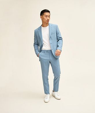 Harold Solid Stretch Wool Suit