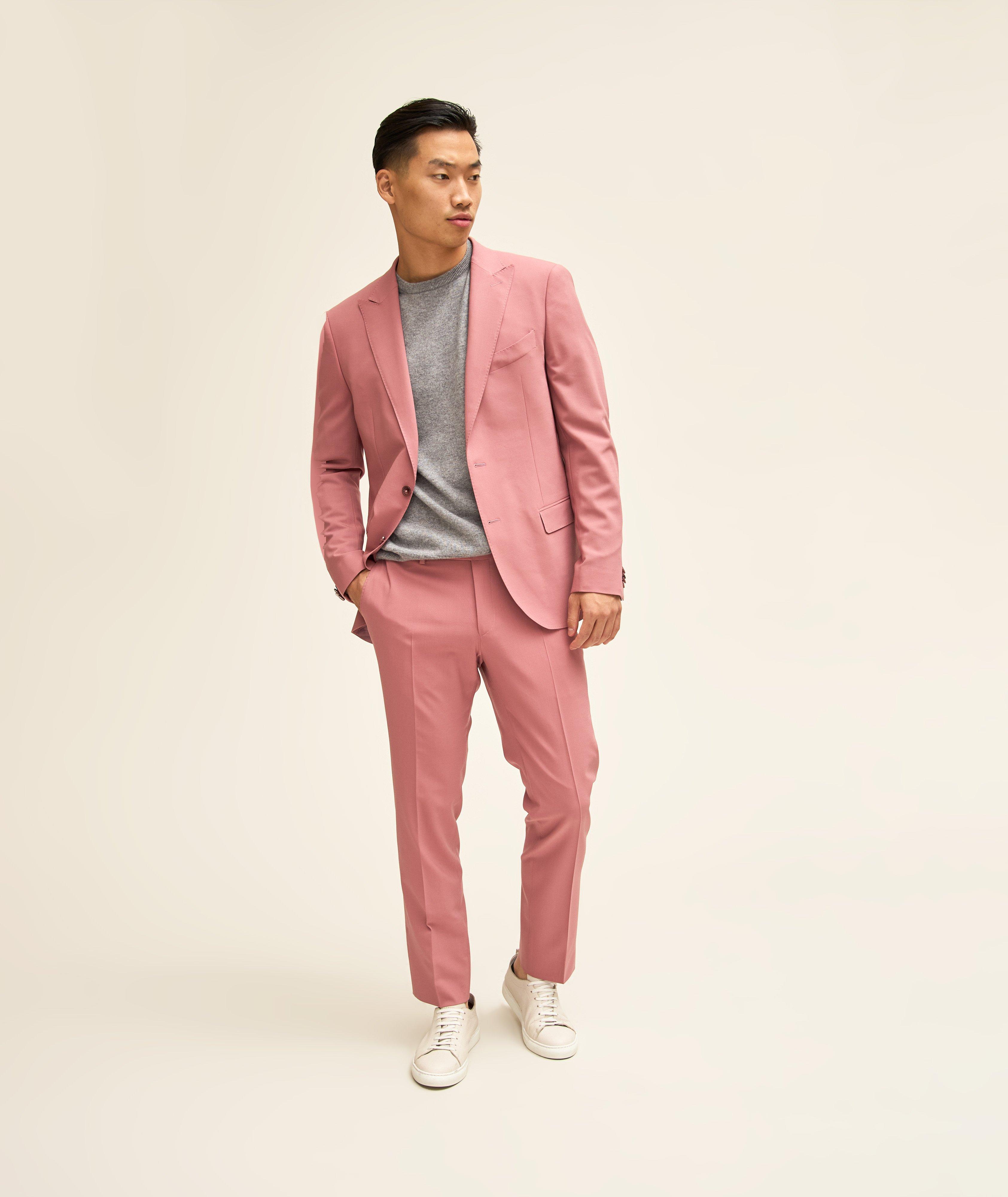 Harold Solid Stretch-Wool Suit