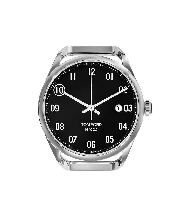No.002 Polished Stainless Steel Interchangeable Watch Face image 0