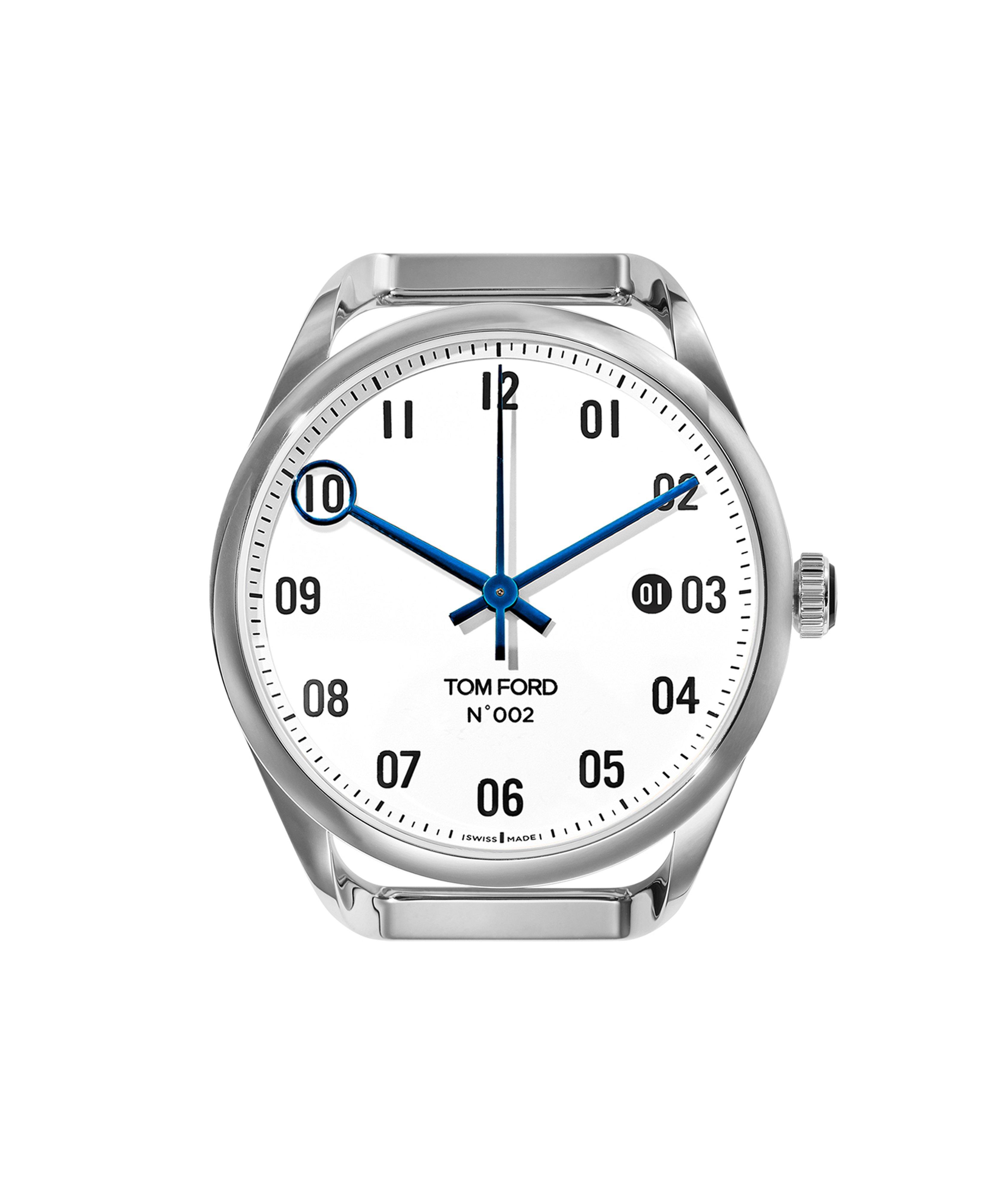 No.002 Polished Stainless Steel Interchangeable Watch Face image 0