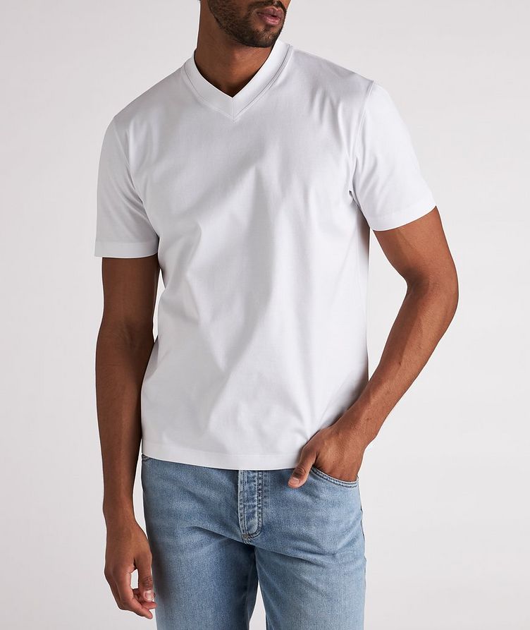 V-Neck Cotton T-Shirt image 2