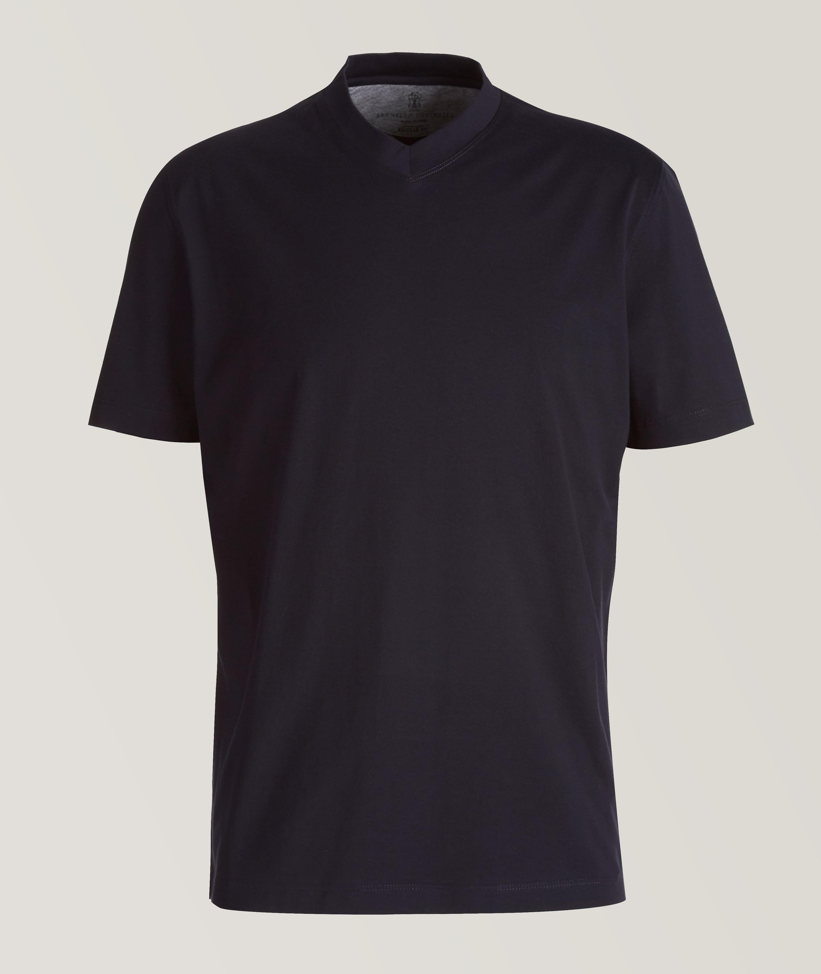 V-Neck Cotton T-Shirt image 0