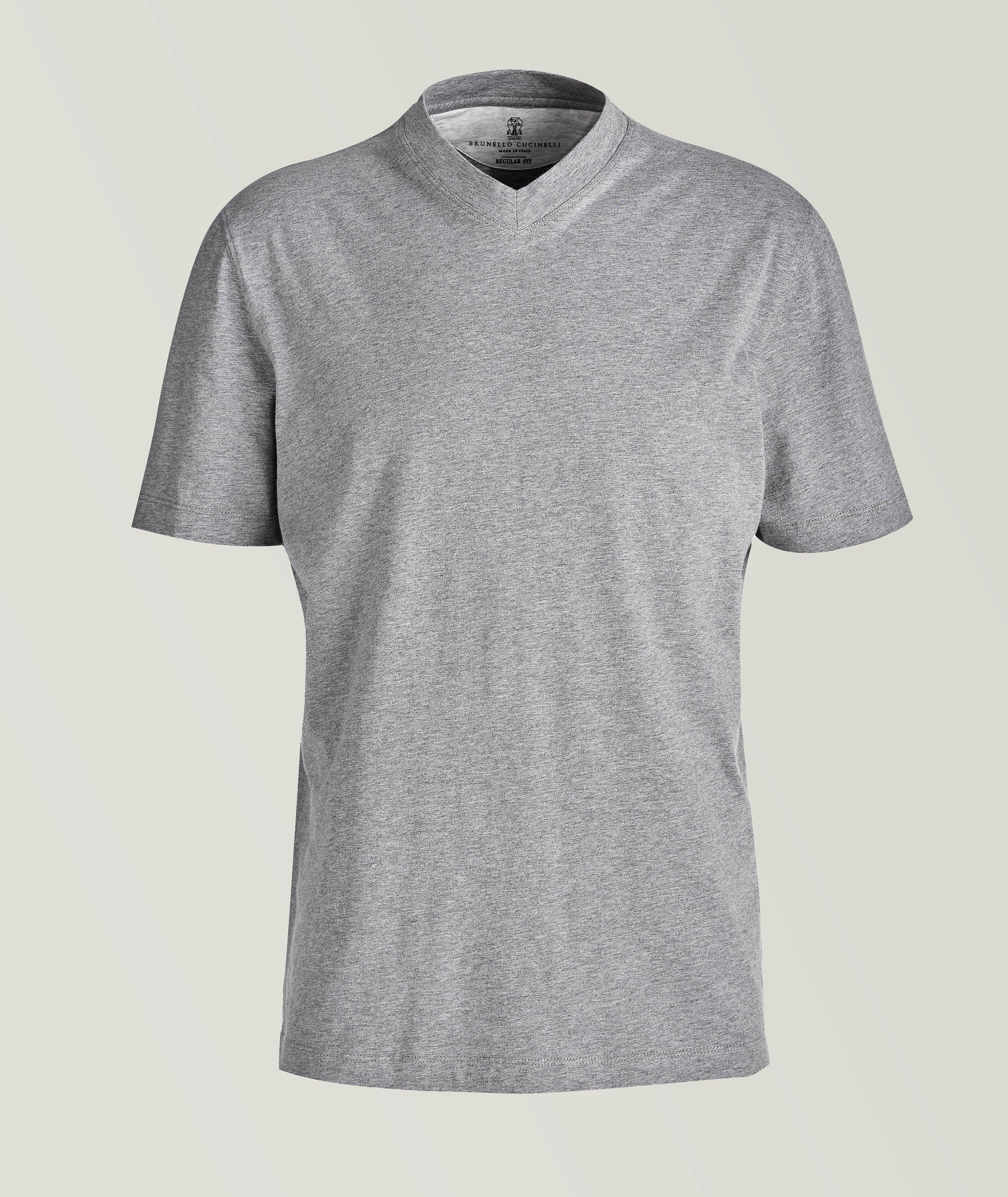 Brunello Cucinelli【関税送料込】ロゴジャージーTシャツ Brunello Cucinelli Logo Faux Layering Cotton Jersey Crew