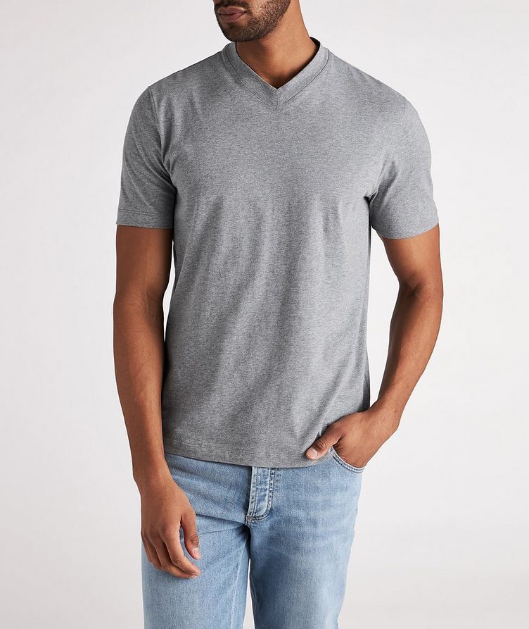 Cotton V-Neck T-Shirt  image 2