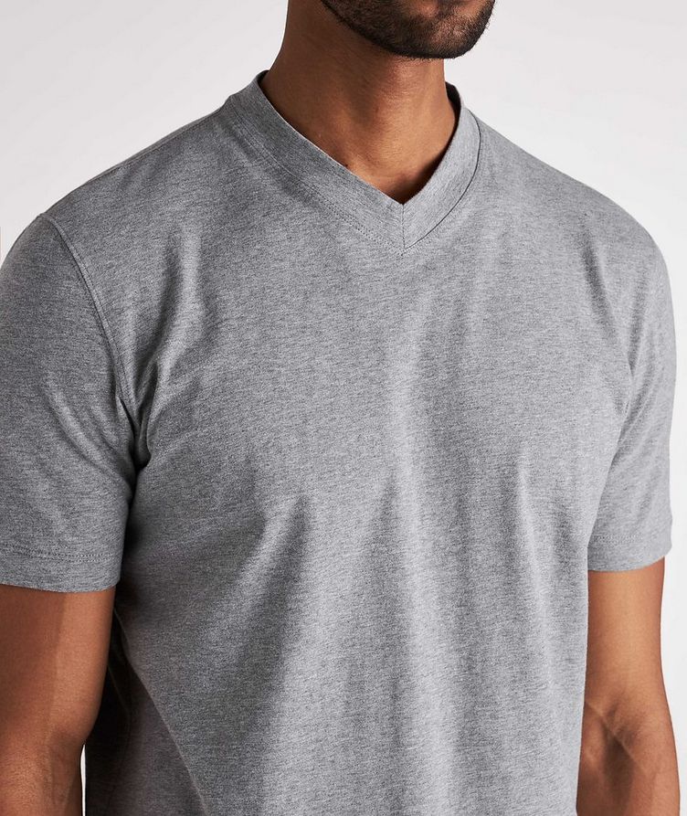 Cotton V-Neck T-Shirt  image 4