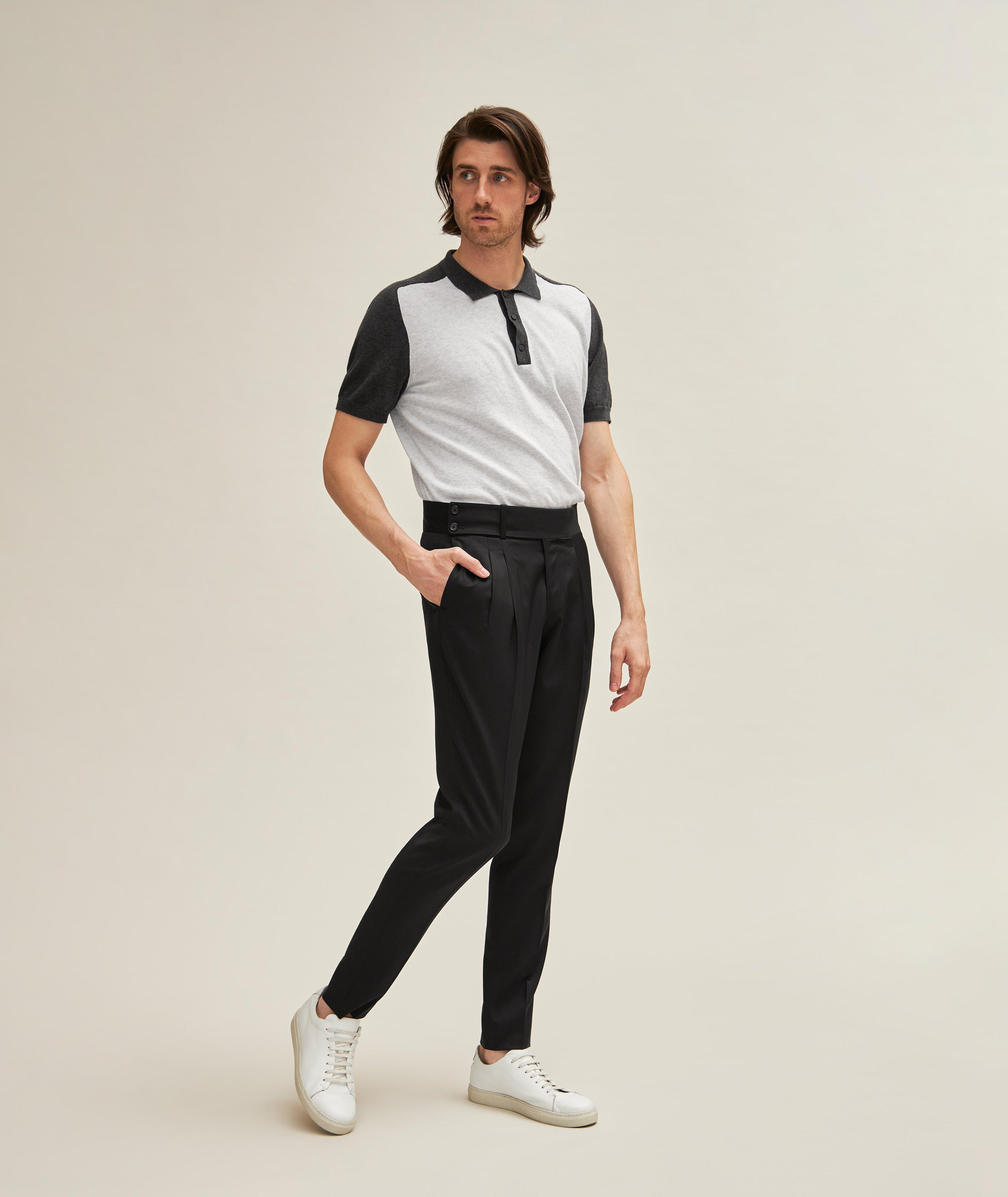 Harold Performance Wool Sartorial Track Suit Drawstring Pants, Dress Pants