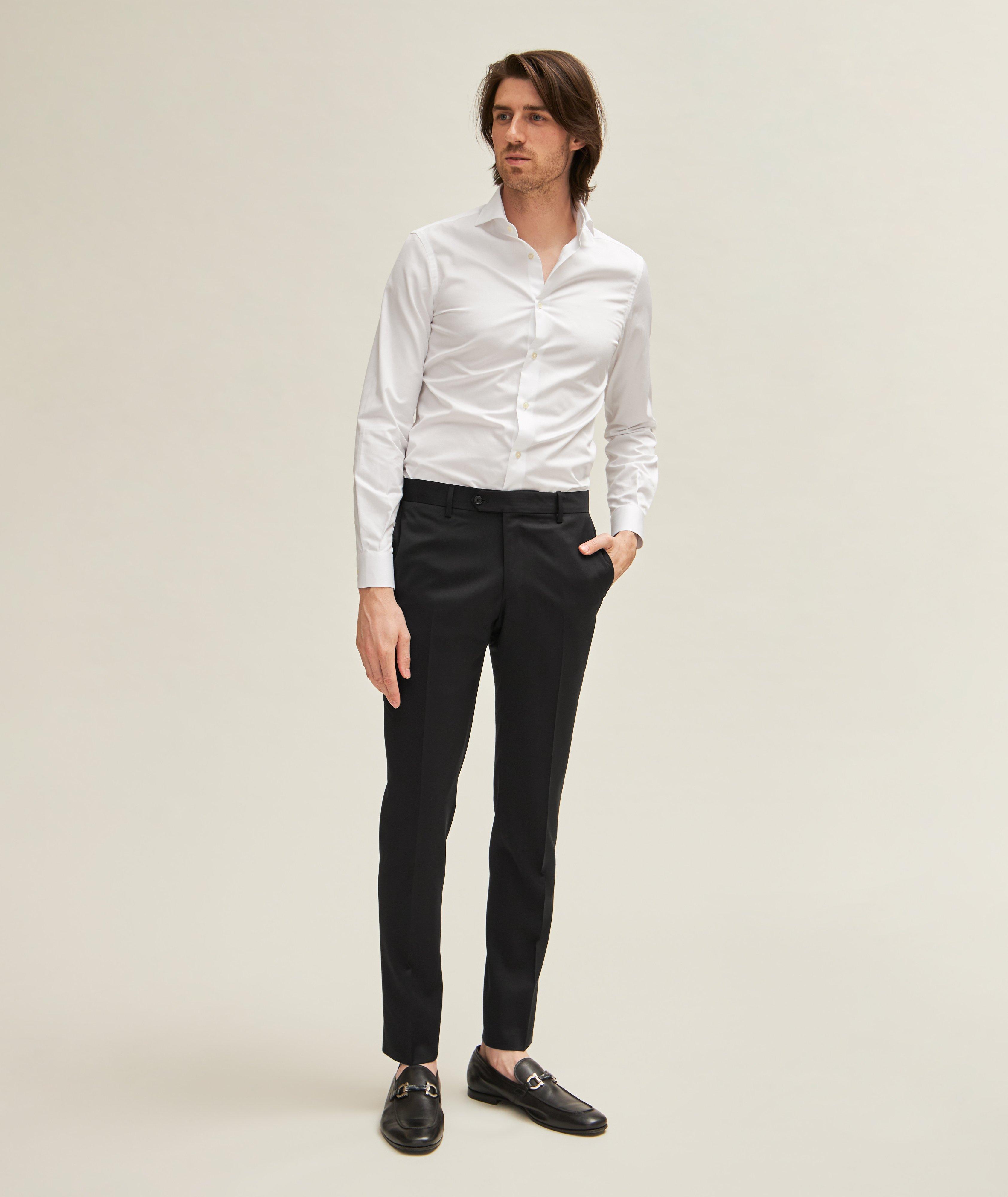 Slim Houndstooth Cotton-blend Suit Pant