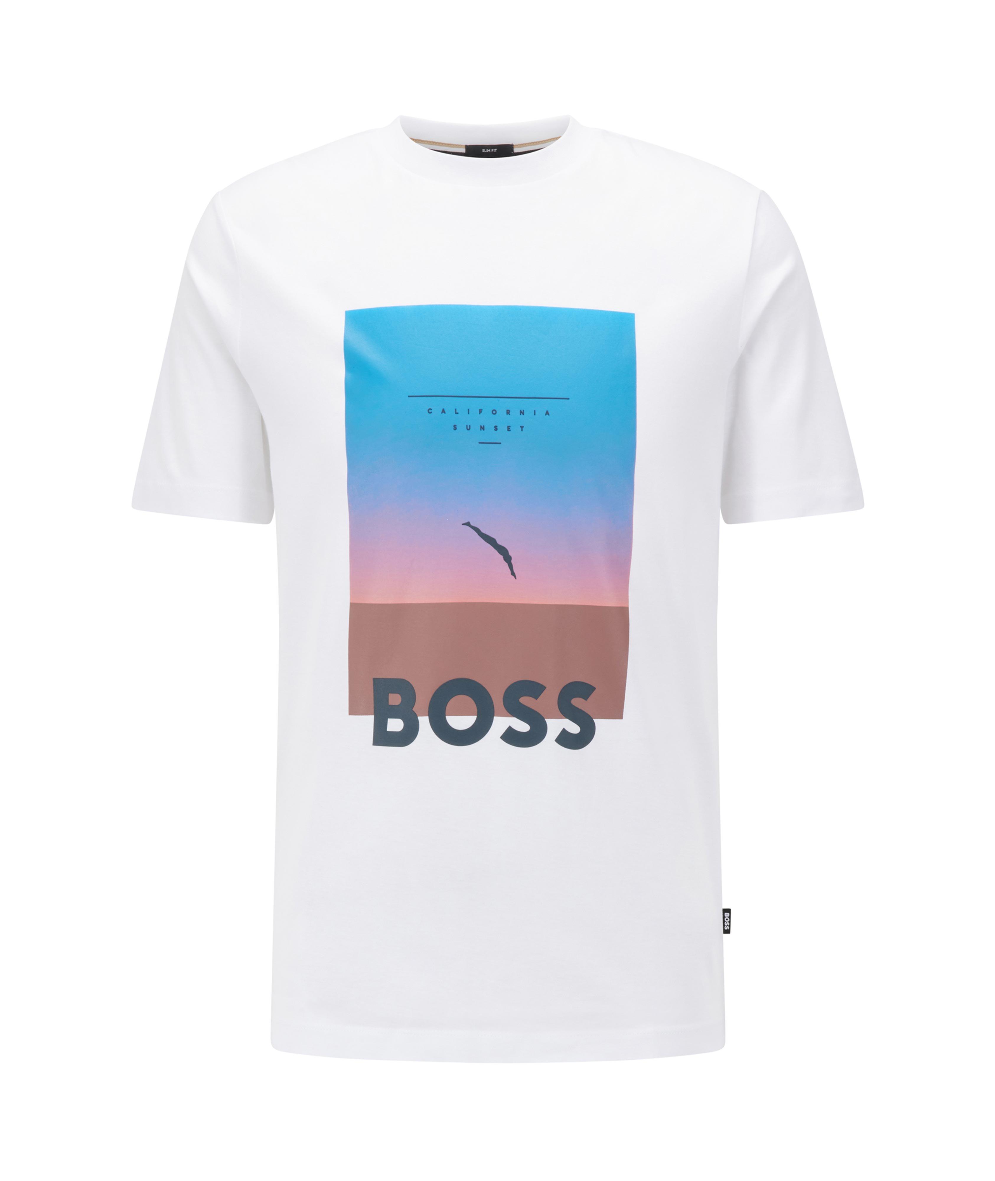 Slim-Fit T-Shirt With Photographic Artwork  image 0