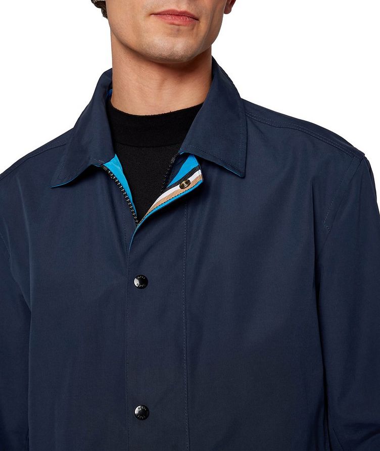 Water-Repellent Reversible Jacket In Brushed Fabric image 4