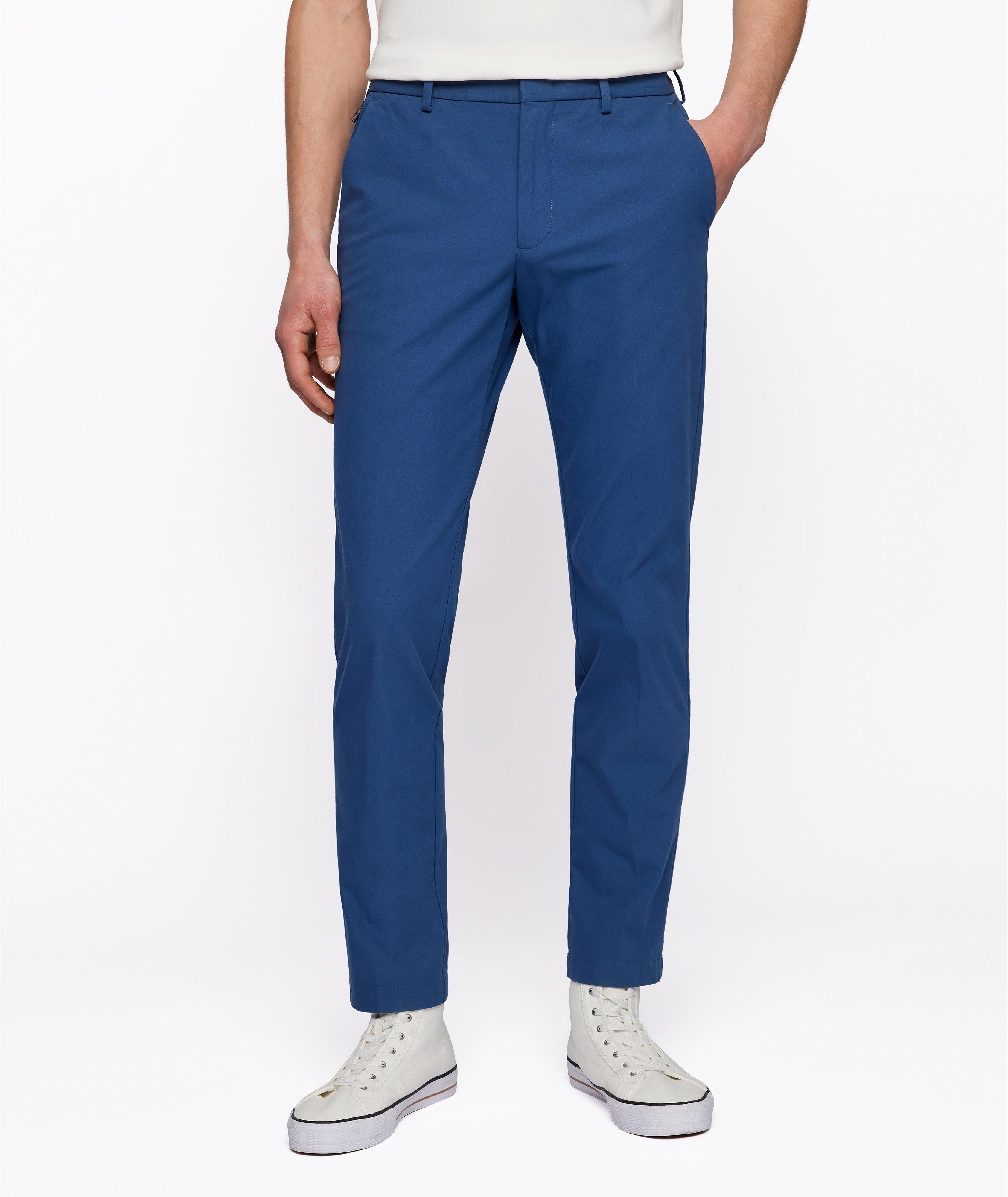 Pantalon en coton extensible de coupe amincie image 1
