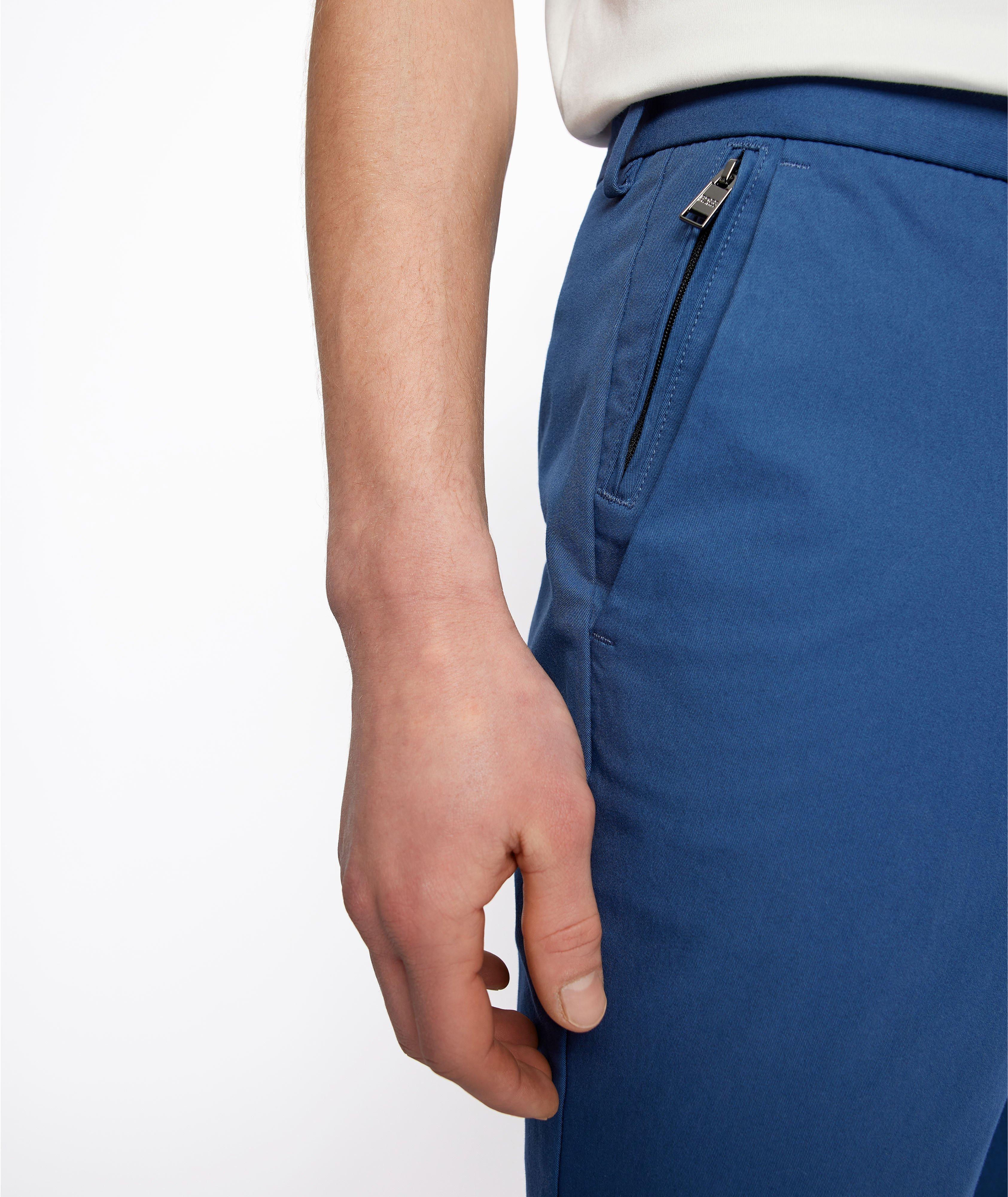 Pantalon en coton extensible de coupe amincie image 3