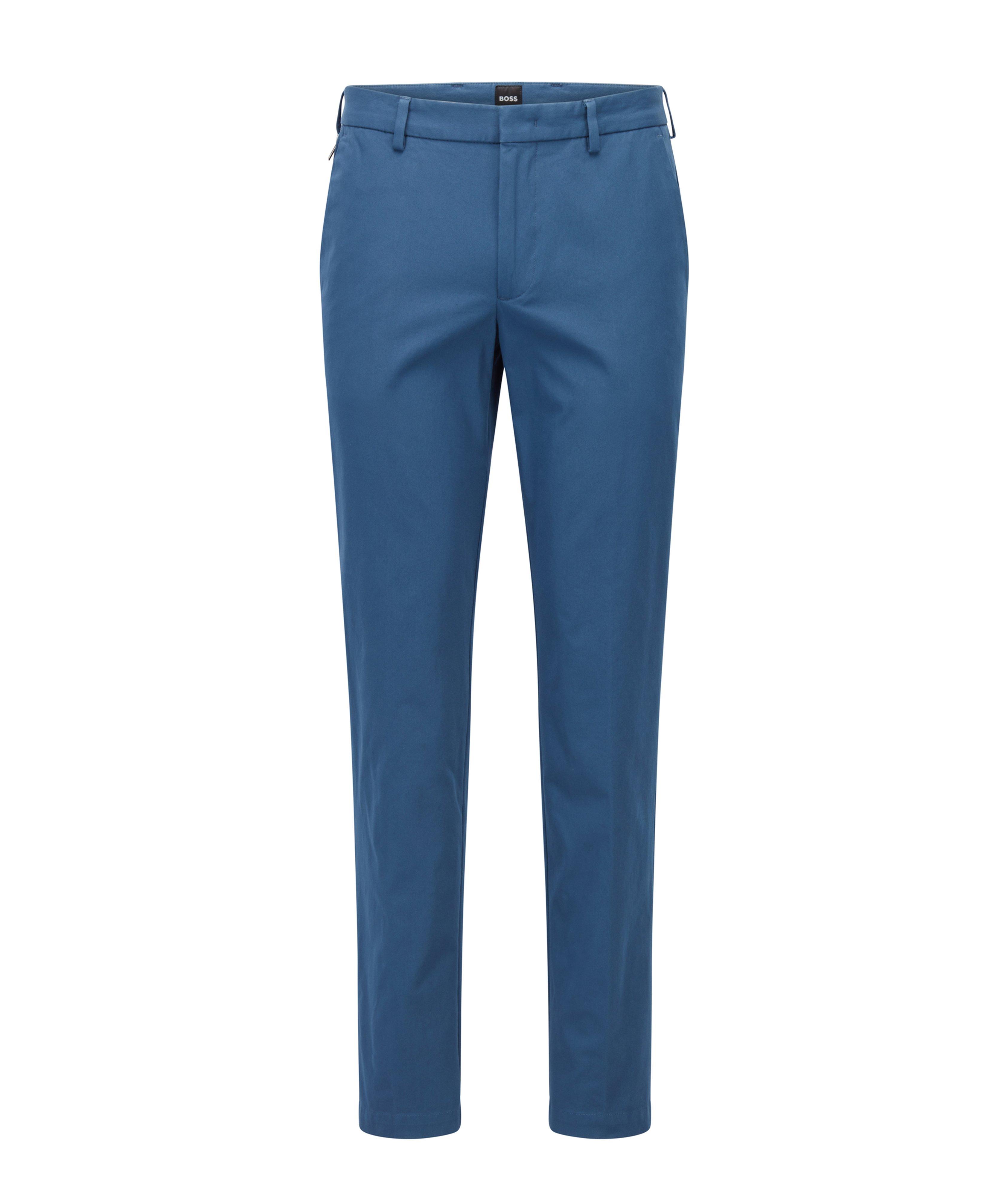 Pantalon en coton extensible de coupe amincie image 0
