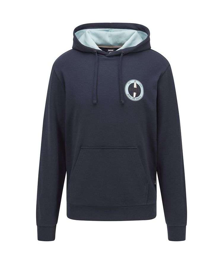 Less Water Collection Cotton Hooded Sweatshirt with Logo Artwork image 0