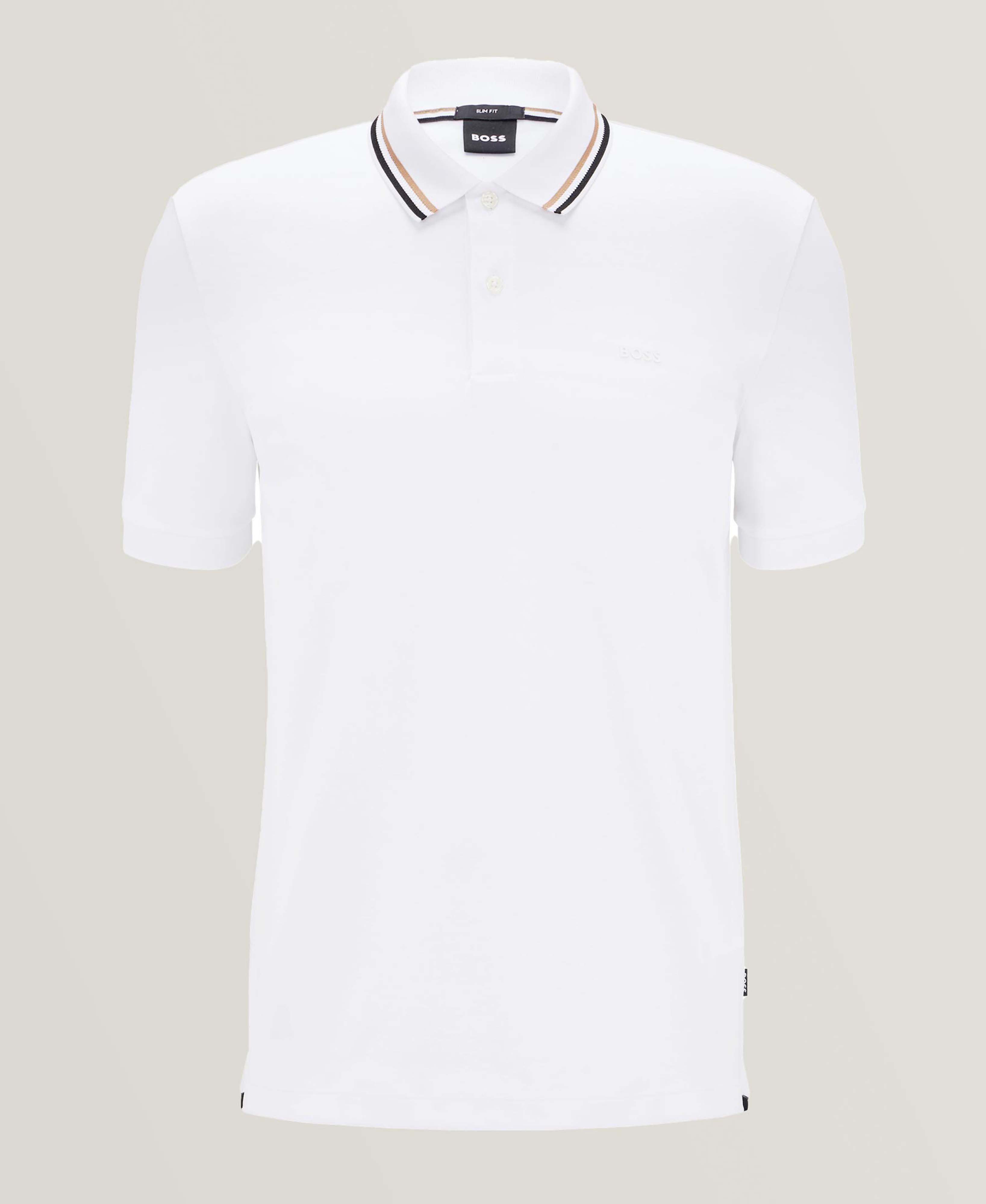 Slim-Fit Cotton Polo Shirt image 0