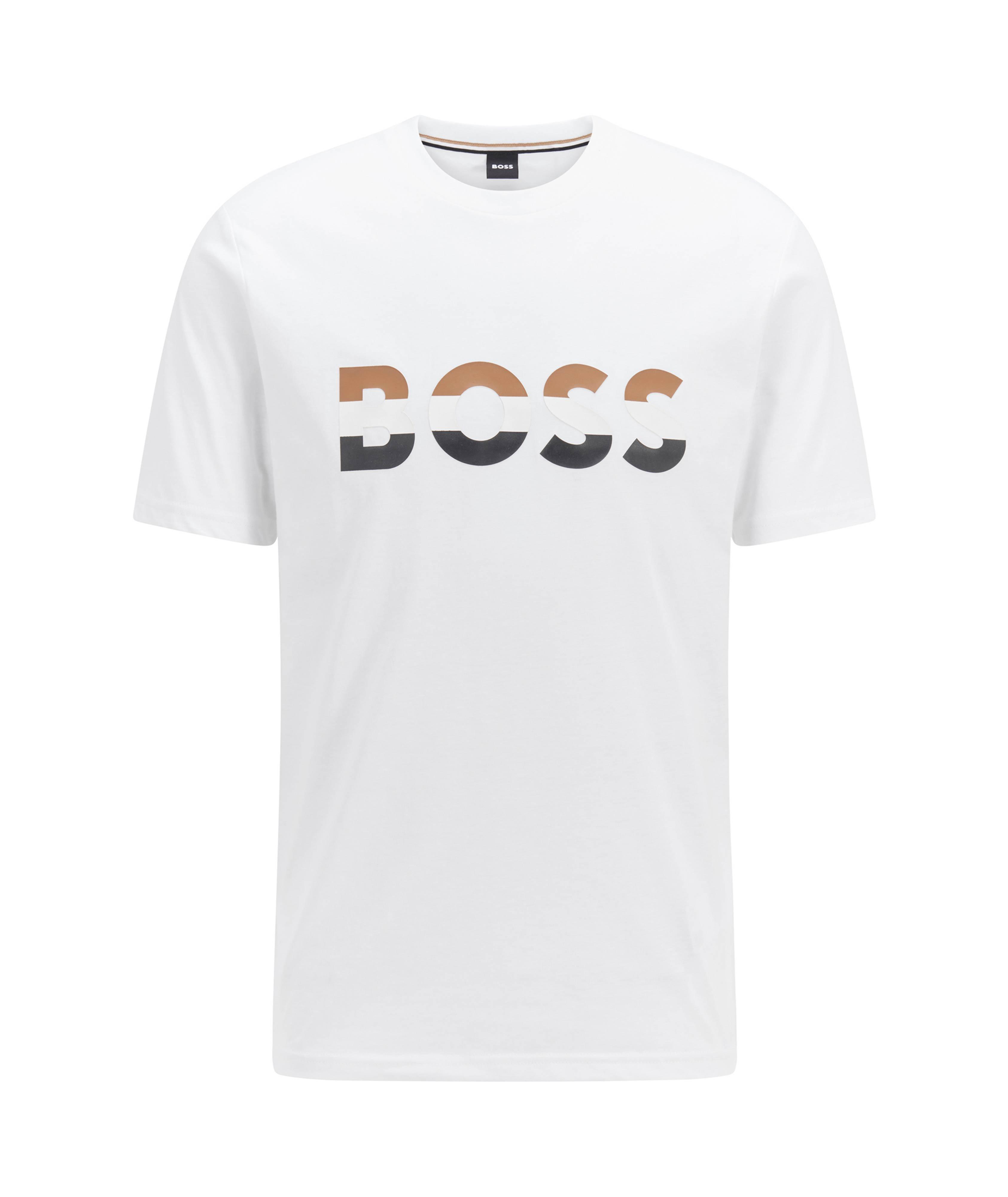 Cotton-Blend T-Shirt with Graphic Logo  image 0