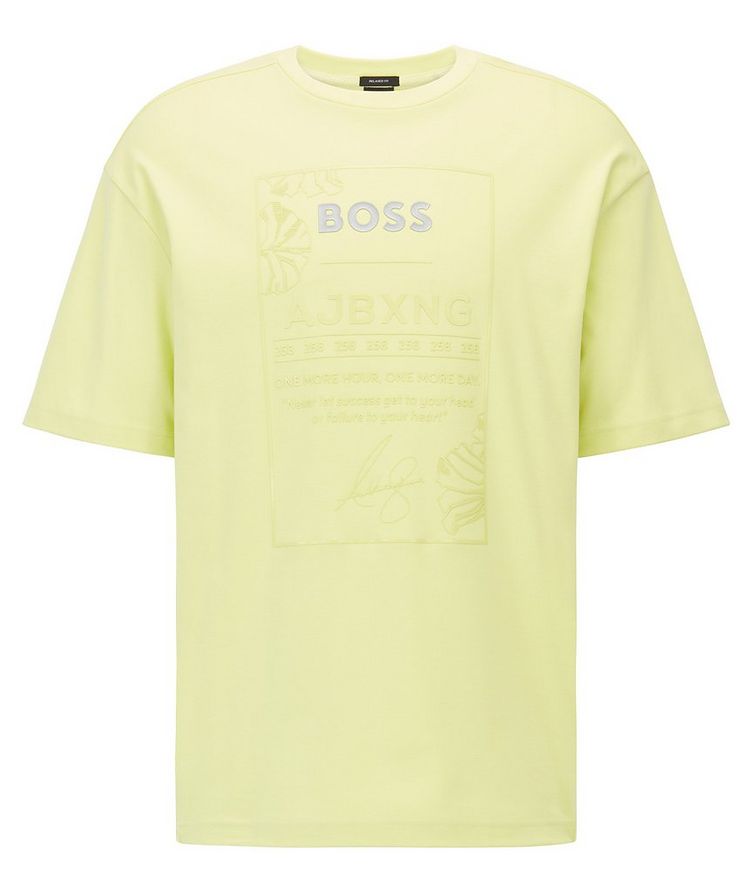 BOSS x AJBXNG Cotton Embroidered Logo T-Shirt  image 0