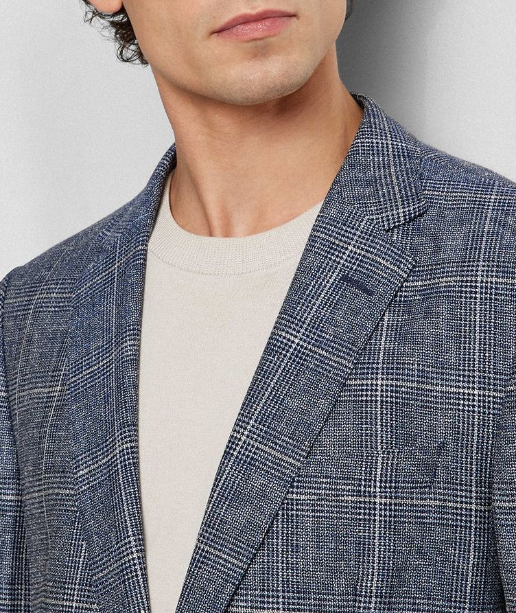Slim-Fit Wool Linen Check Sports Jacket image 2