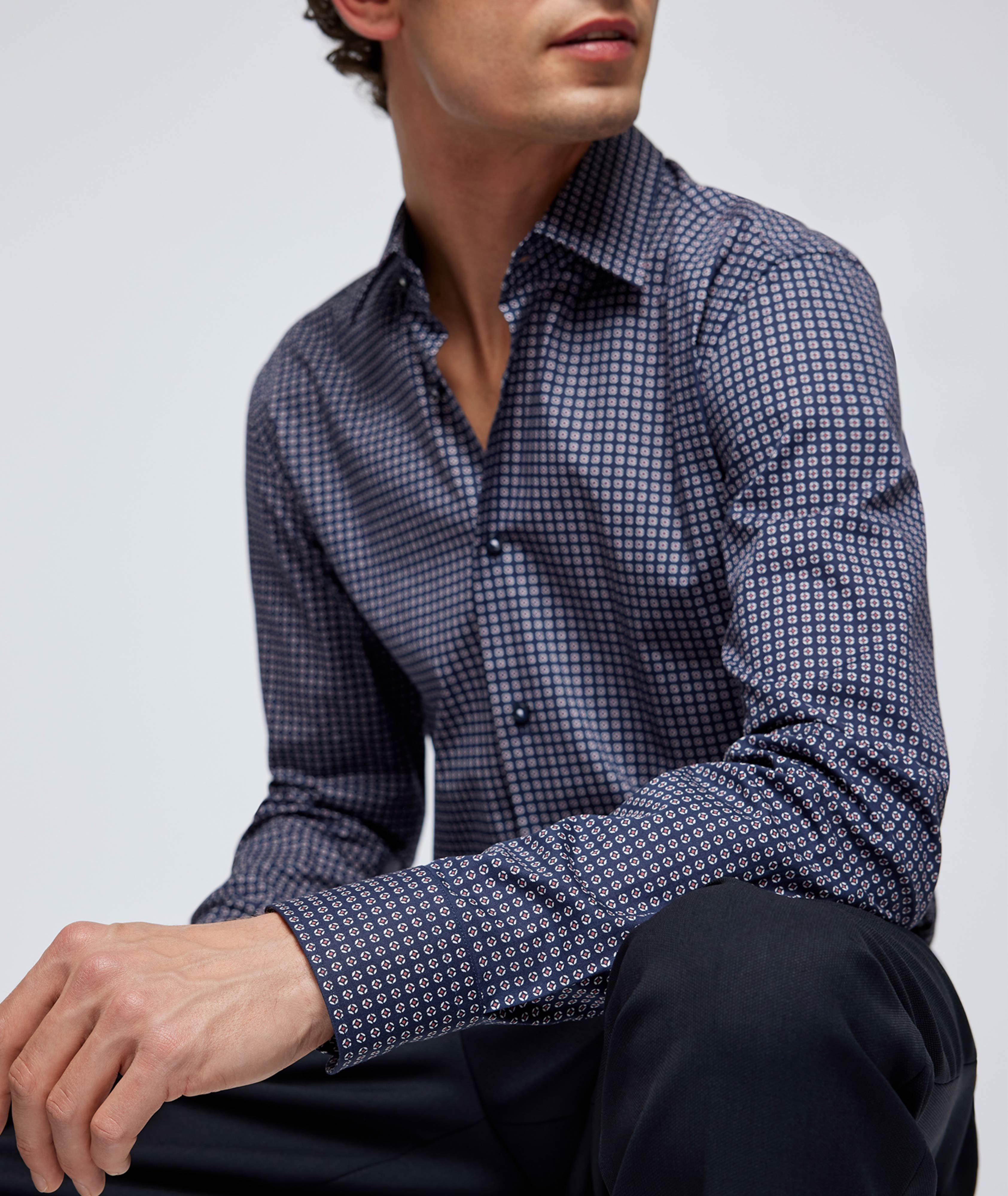 Slim-Fit Printed Stretch Shirt image 3