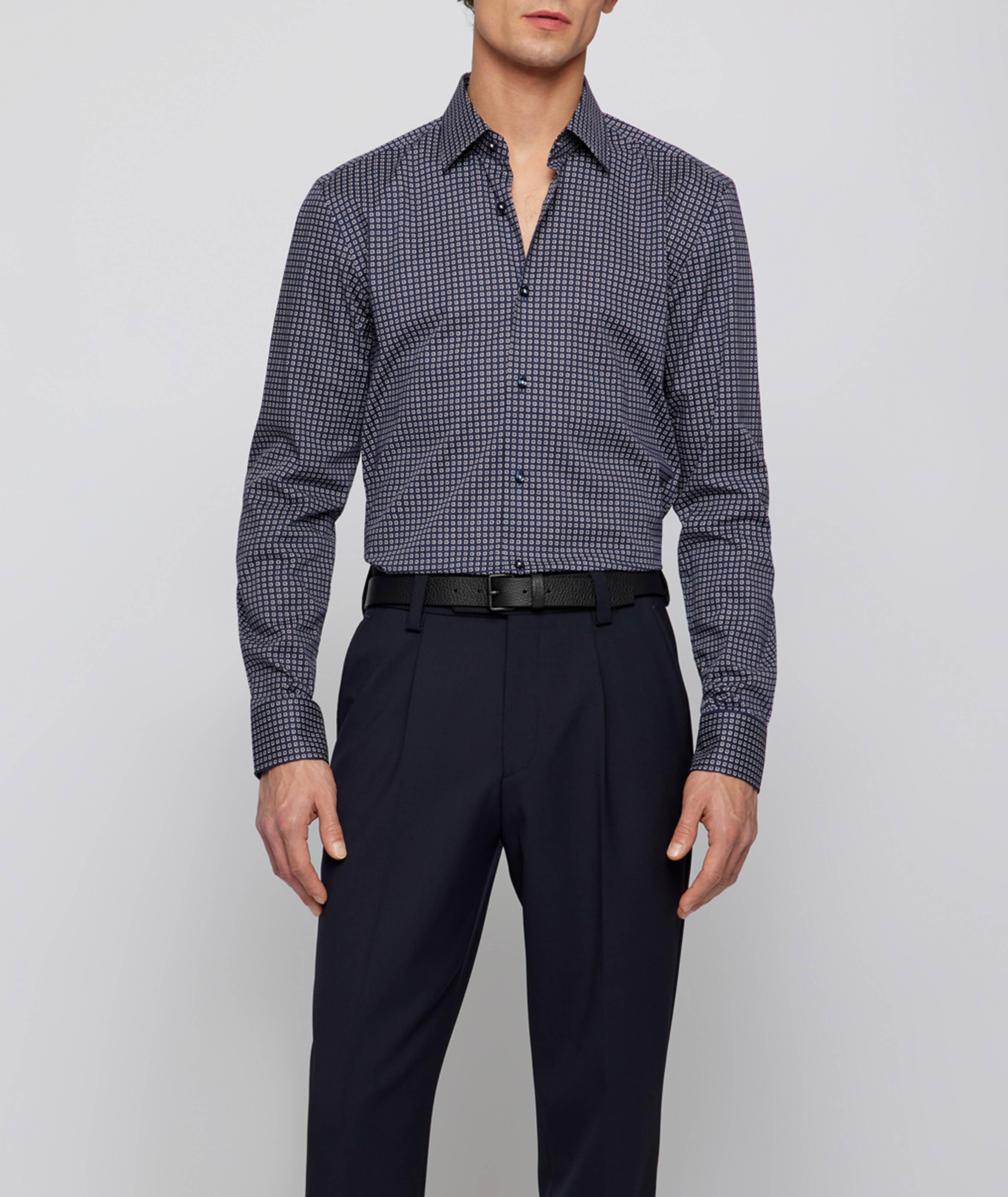 Slim-Fit Printed Stretch Shirt image 5