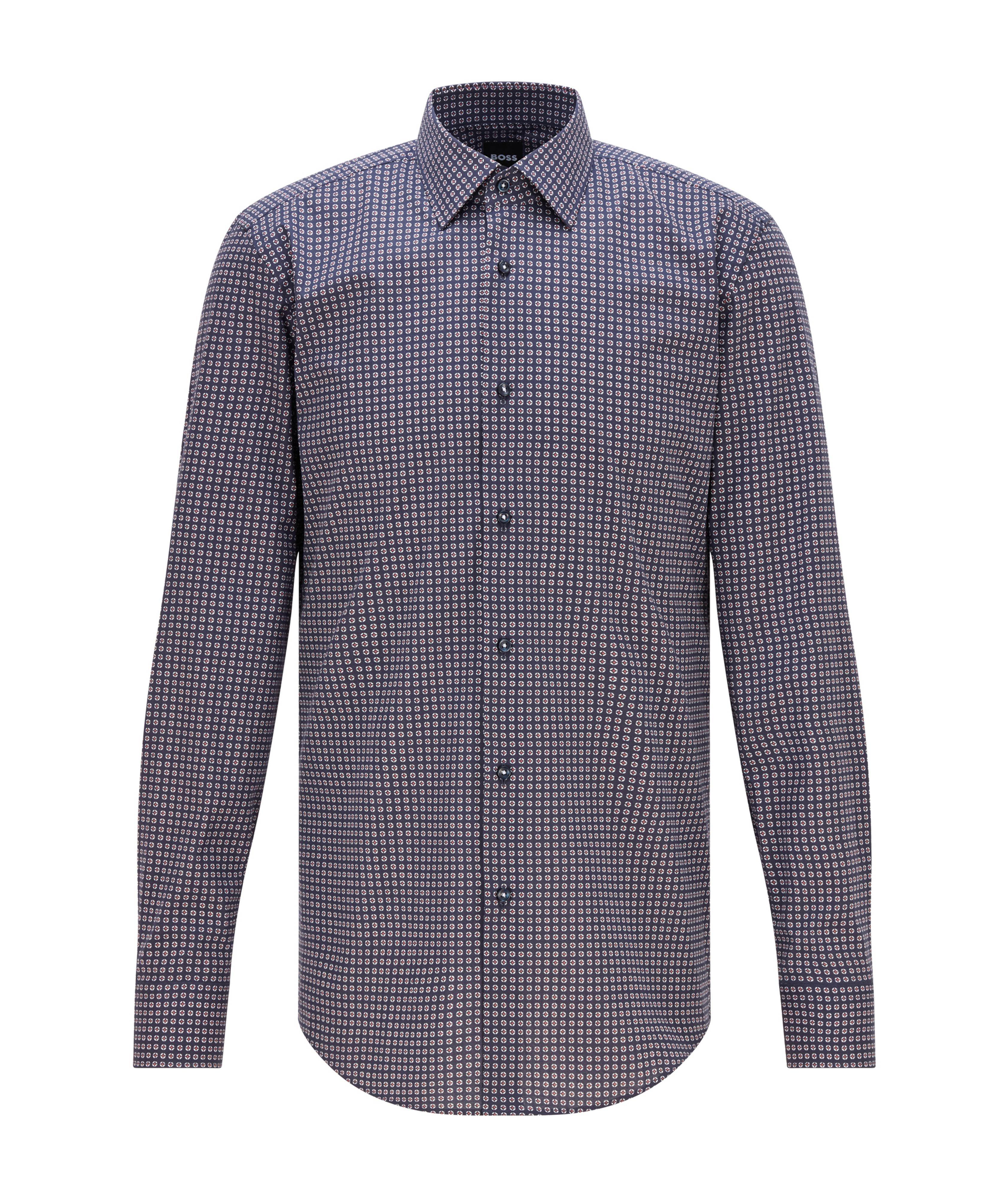 Slim-Fit Printed Stretch Shirt image 0