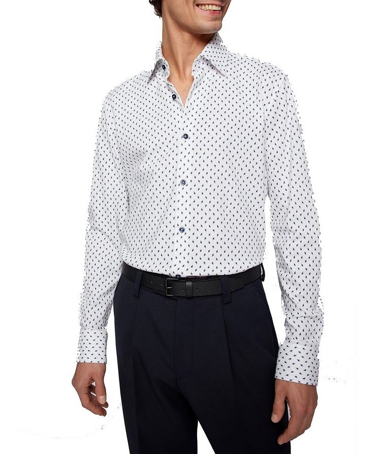 Slim-Fit Shirt In Printed Cotton Jersey  image 1