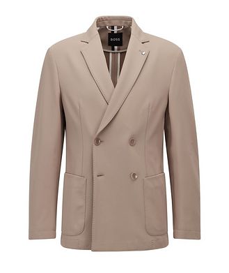 BOSS Double-Breasted Slim-Fit Jacket