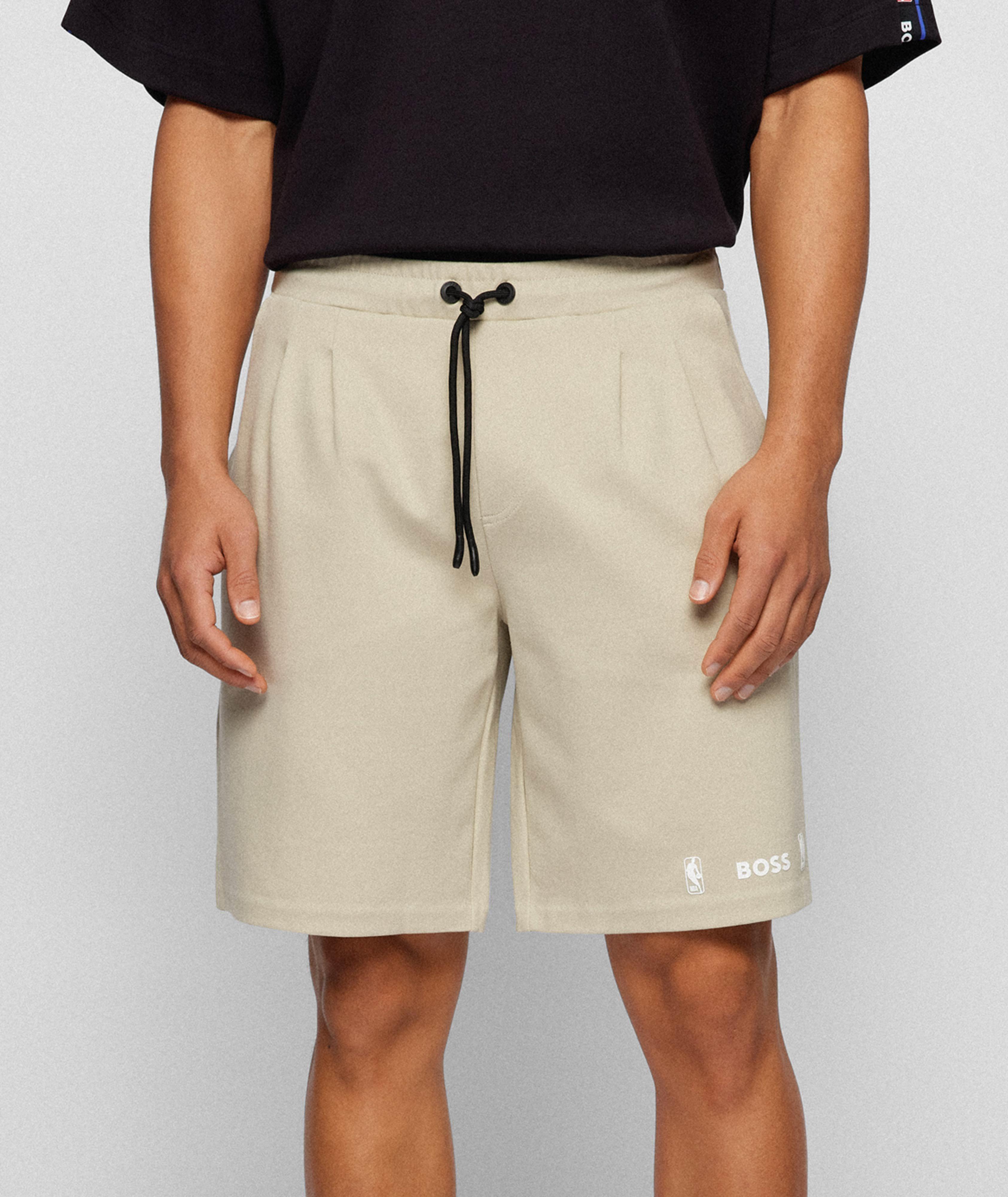 BOSS X NBA Cotton-Blend Shorts image 1