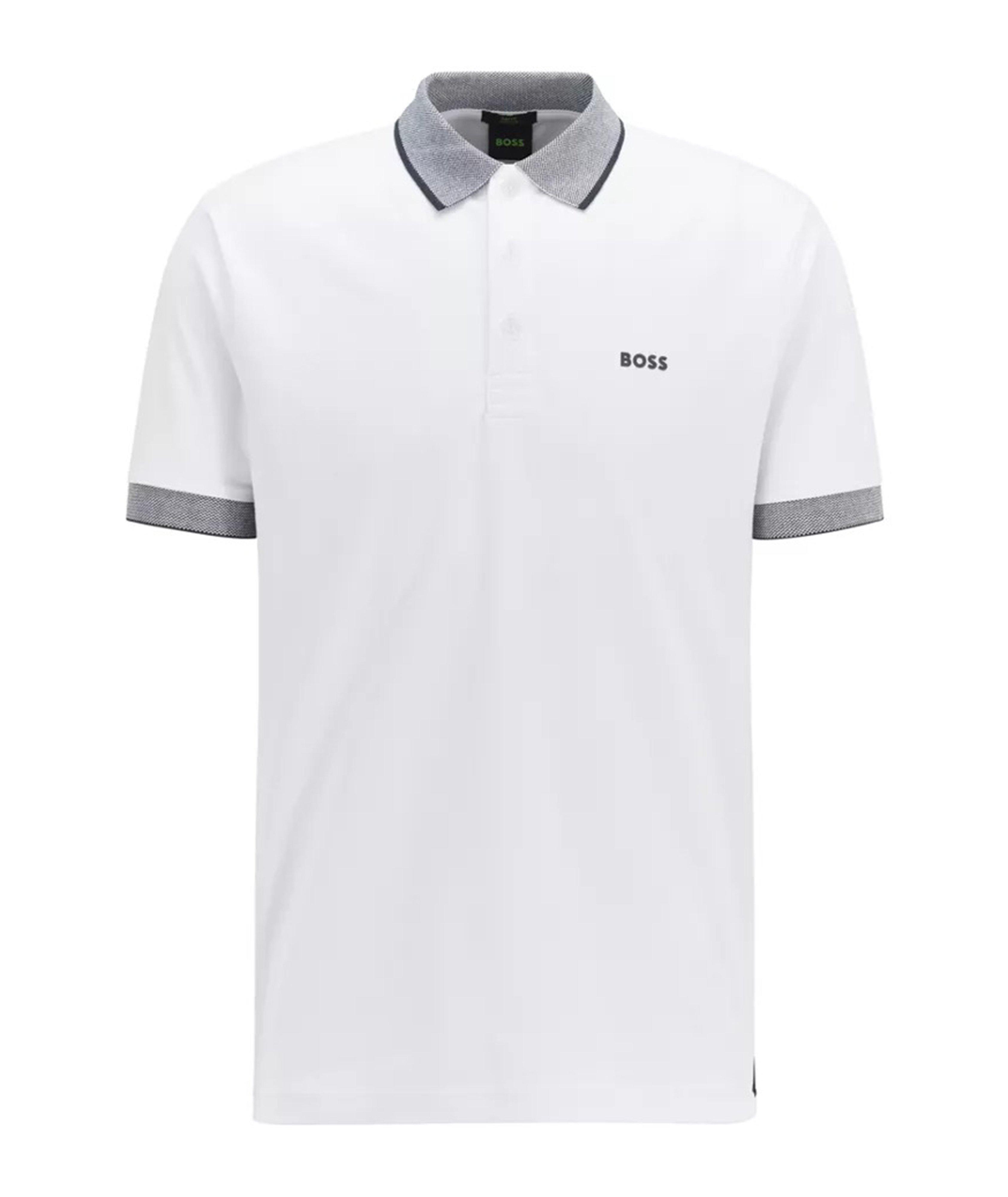 BOSS Slim-fit Cotton-Blend Logo Polo Shirt | Sweaters & Knits | Harry Rosen