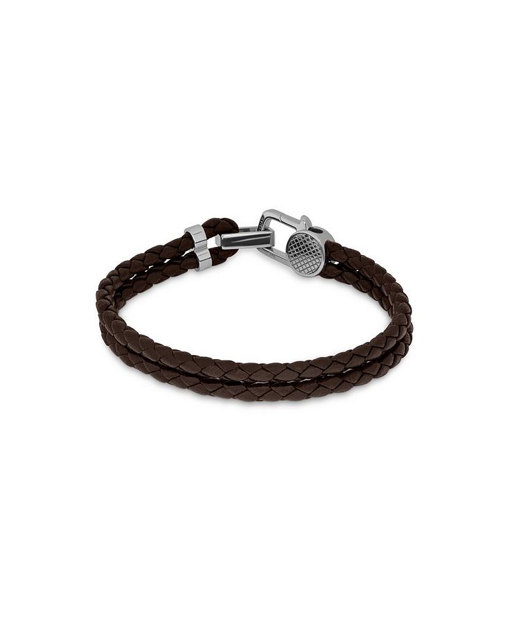 Signature Lock Leather Bracelet image 1