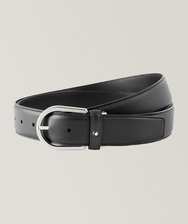 Horseshoe Buckle Leather Belt  image 0