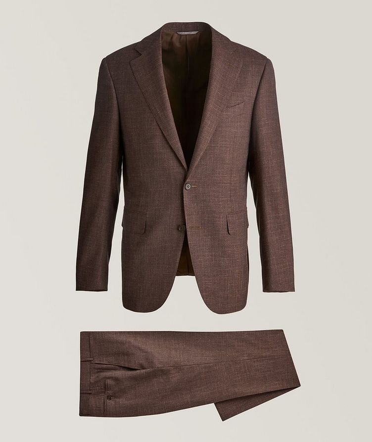 Mélange Wool Silk and Linen Suit image 0