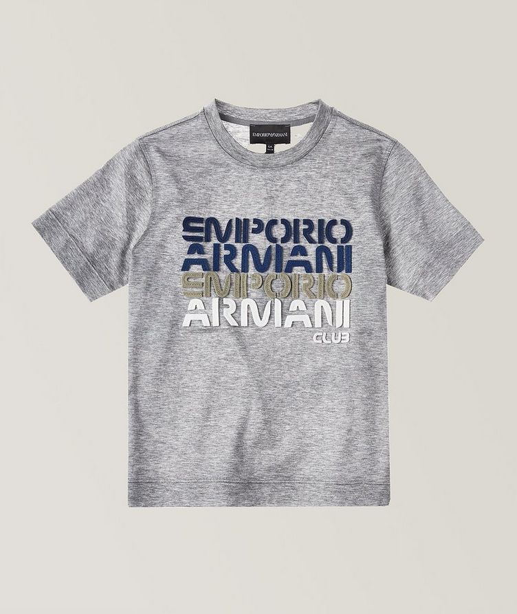 Armani Mini Me Tencel-blend Logoed Kid's T-shirt  image 0