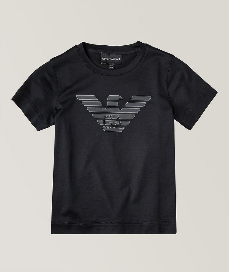 Armani Mini Me Tencel-blend Logo Kid's T-Shirt  image 0