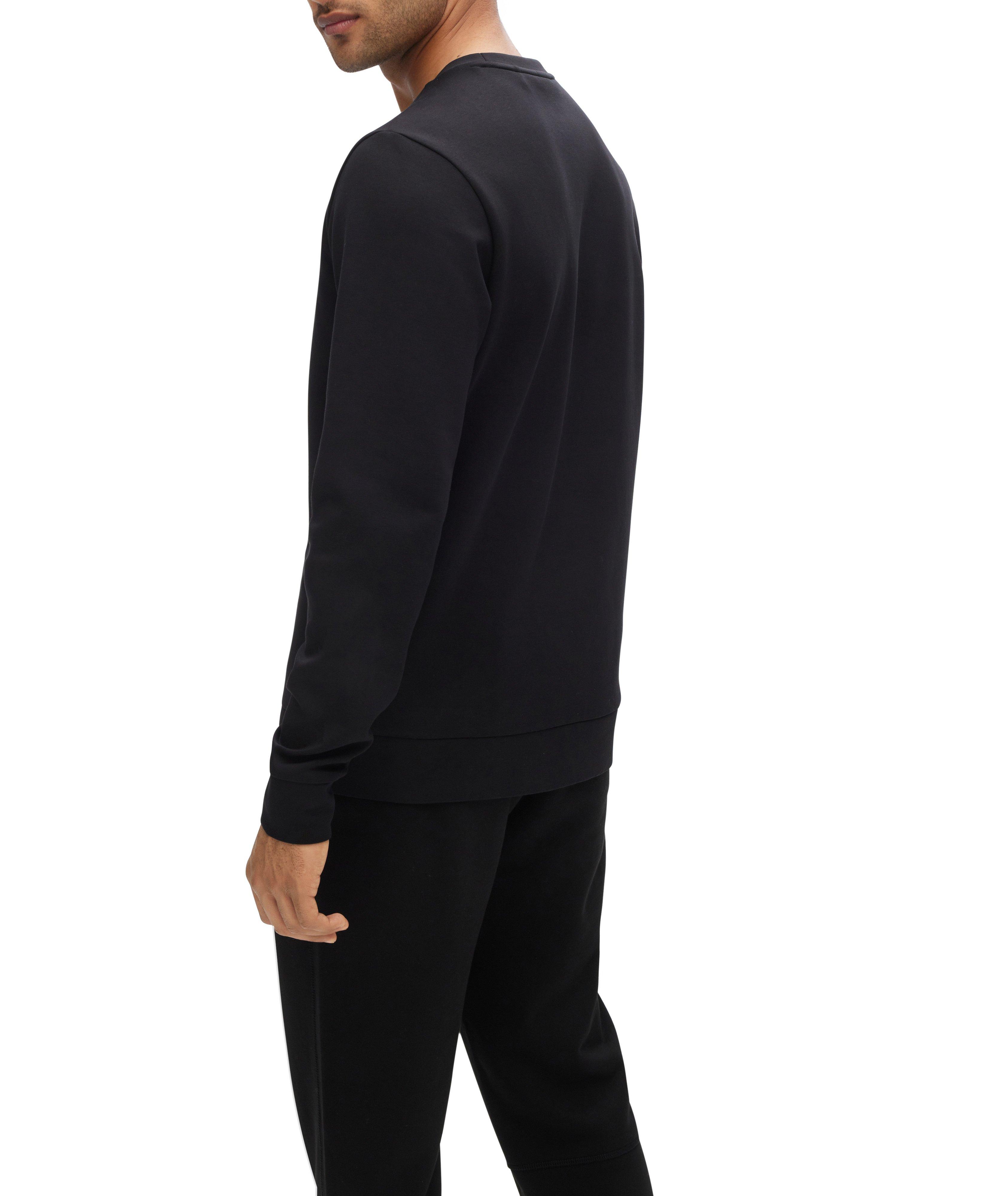 Cotton-blend colour-blocked logo sweatshirt image 2