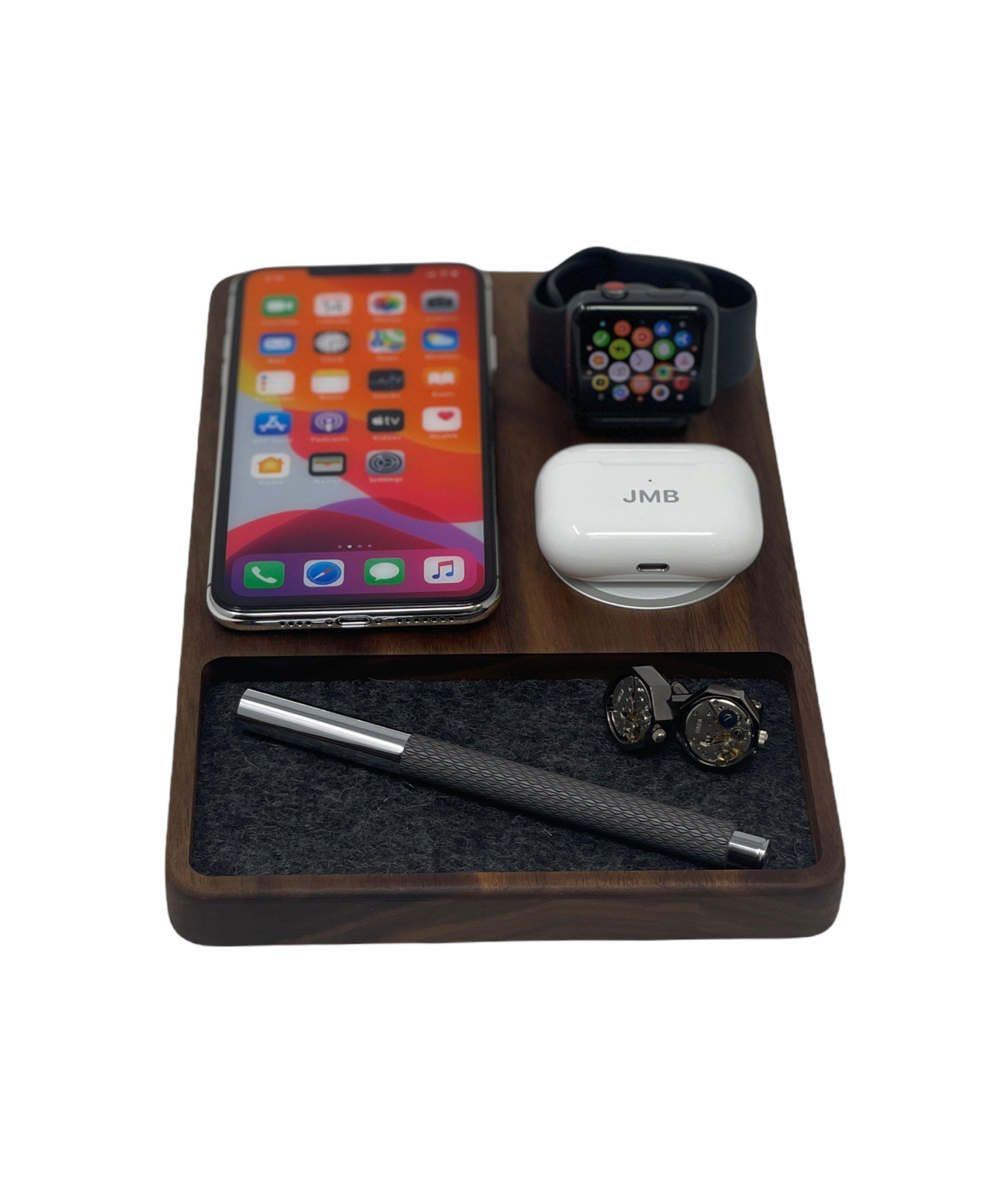 Wood MagSafe Wireless Tray image 0