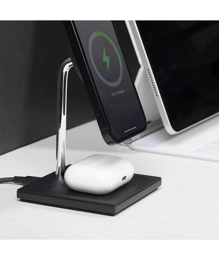 Rise 2-in-1 Wireless Charger MagSafe Compatible Slate image 6