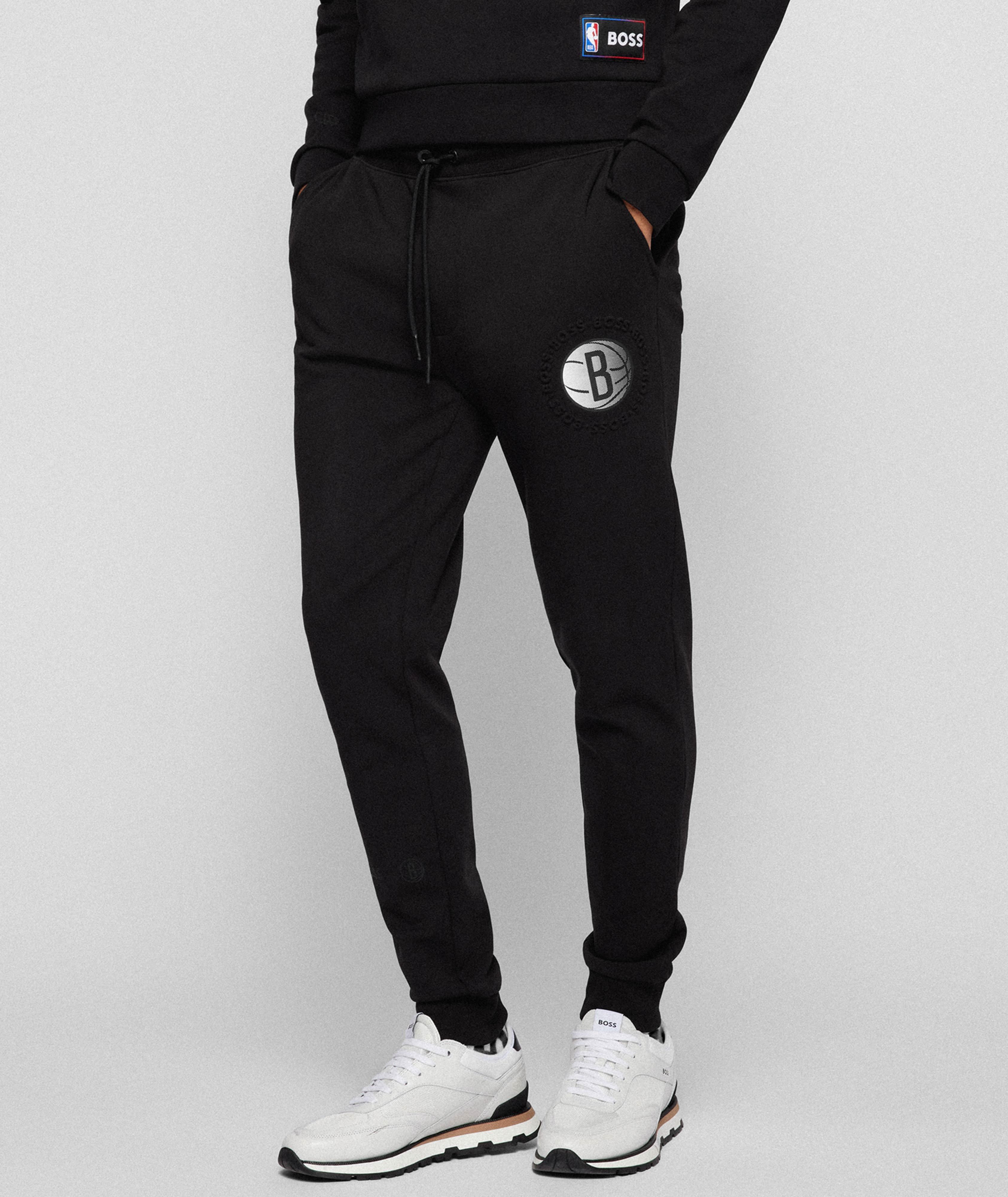BOSS x NBA Nets Logo Joggers  image 1