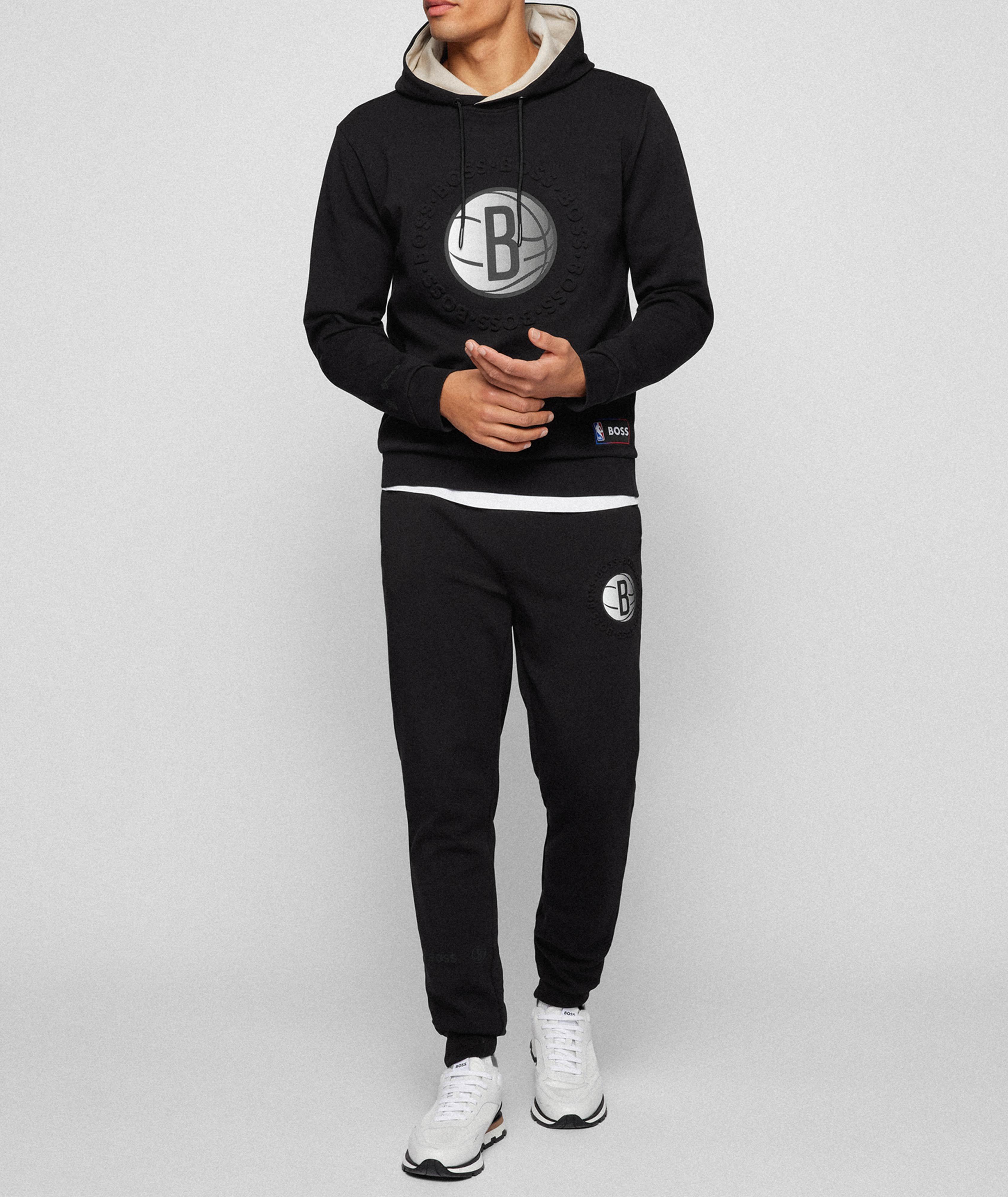 BOSS x NBA Nets Logo Joggers  image 5
